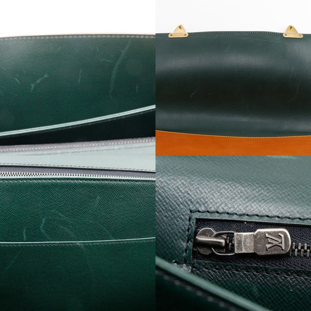 Louis Vuitton Brown Camel Nomade Leather Briefcase