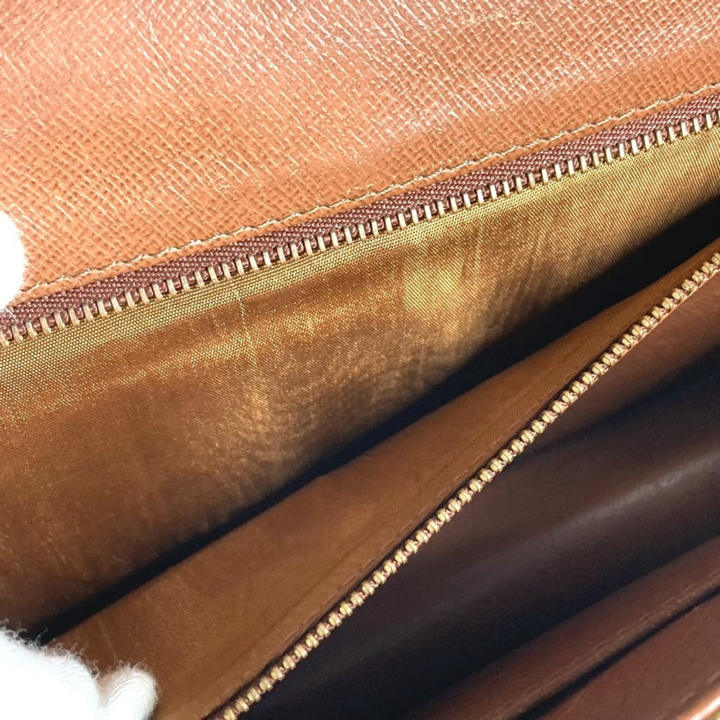 Louis Vuitton Brown Monogram Canvas Clutch Bag Pochette Pouch