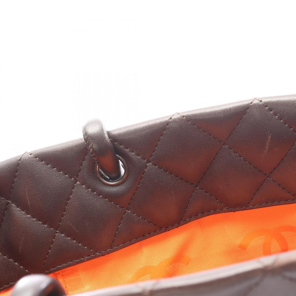 Chanel Brown Cambon Ligne Handbag Tote Bag