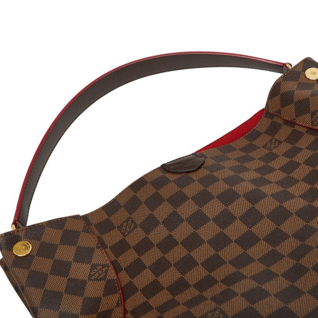 Louis Vuitton Brown Red Color Pvc Leather Shoulder Bag
