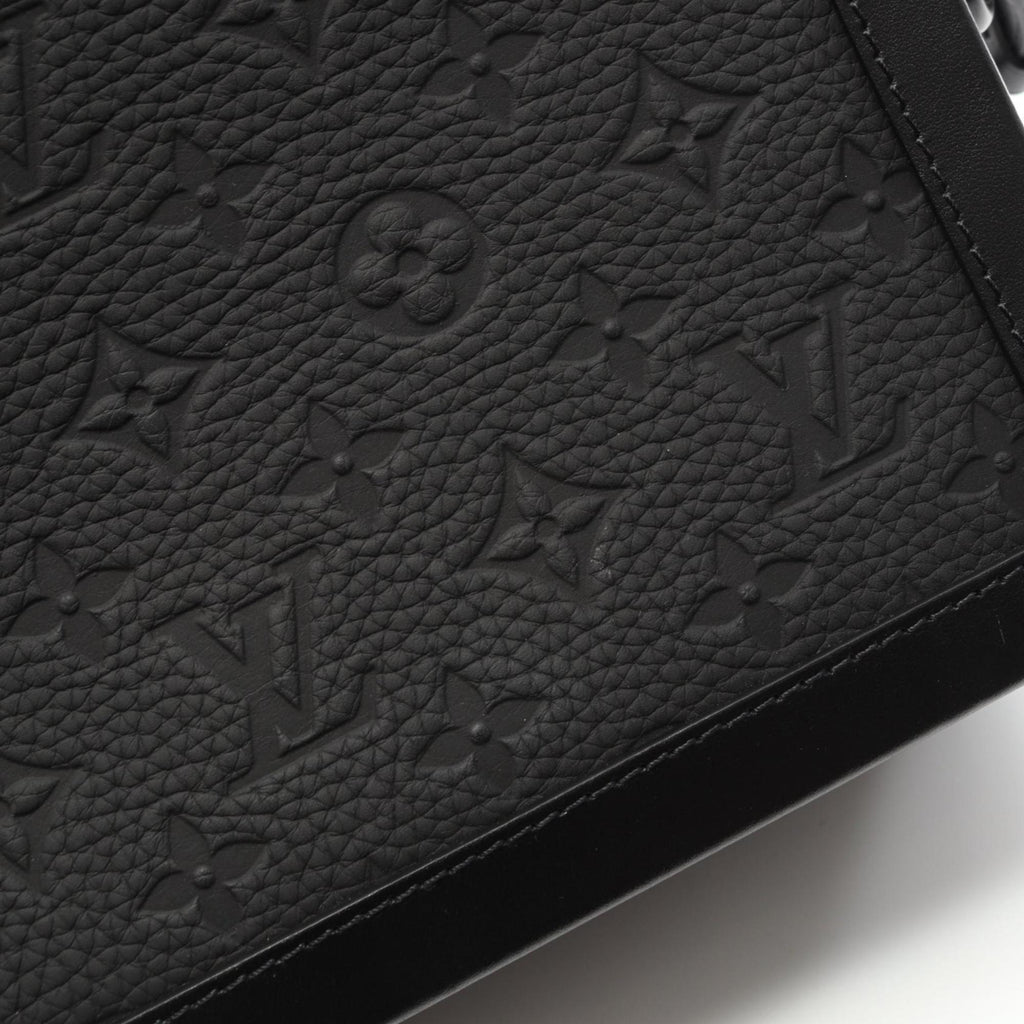 Louis Vuitton Black Noir Monogram Leather Shoulder Bag