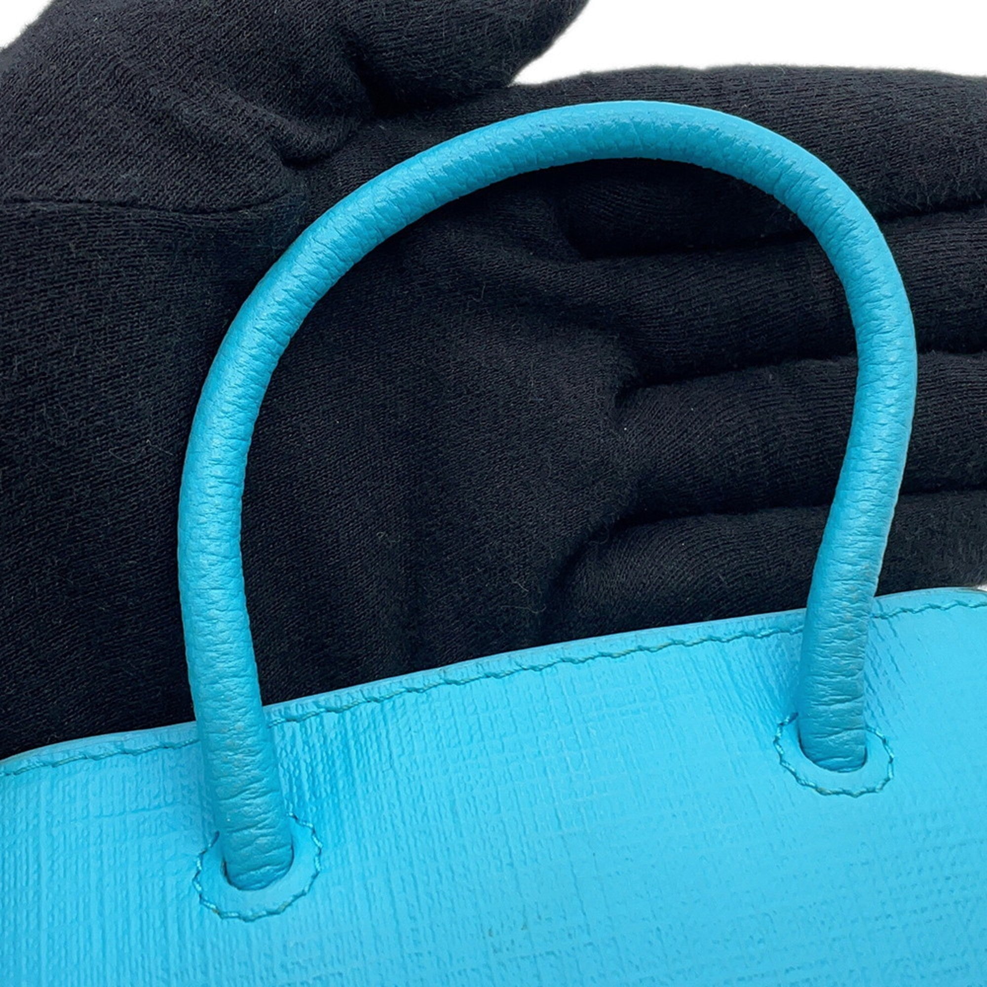 Balenciaga Light Blue Leather Handbag Shoulder