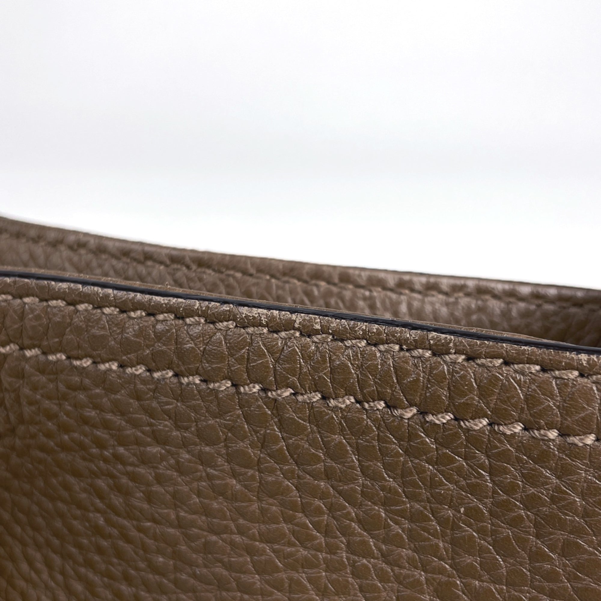 Gucci Brown Leather Shoulder Bag Tote Bag (Pre-Owned)