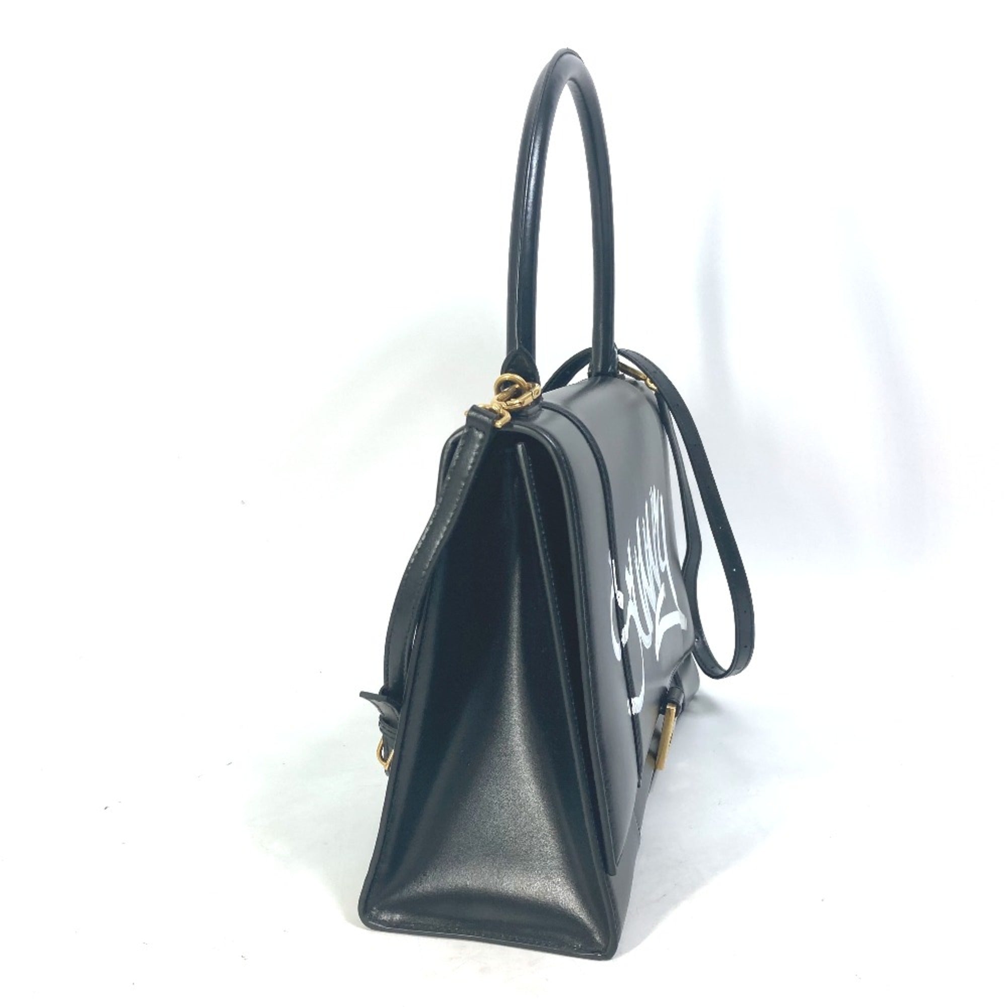 Balenciaga Black Leather Hand