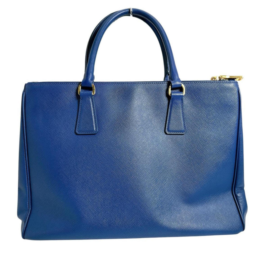 Prada Blue Leather Handbag Shoulder Bag