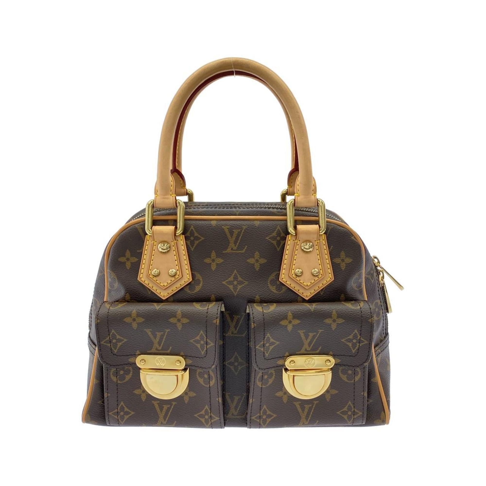 Louis Vuitton Marron Coated Canvas Handbag