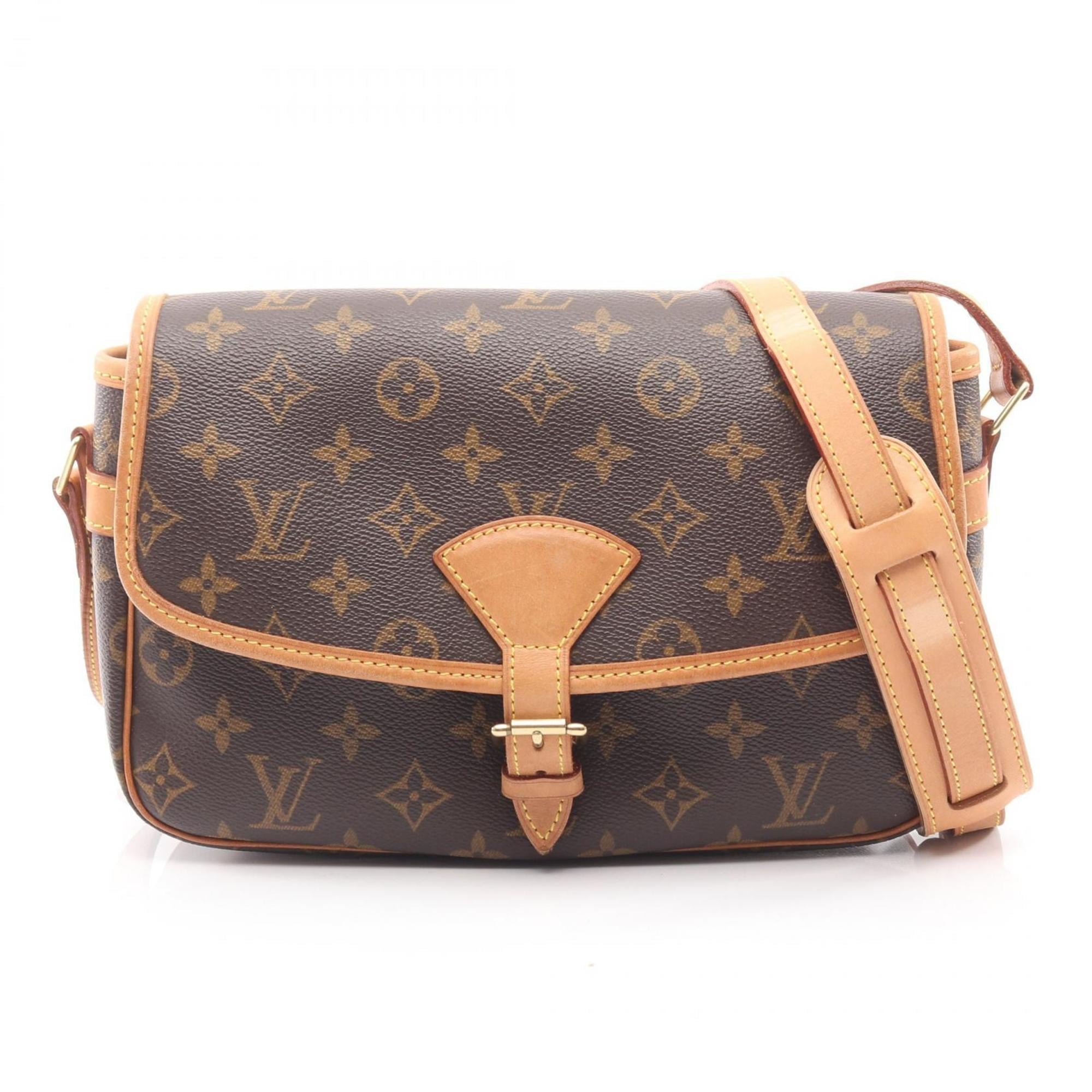 Louis Vuitton Brown Monogram Coated Canvas Leather Shoulder Bag