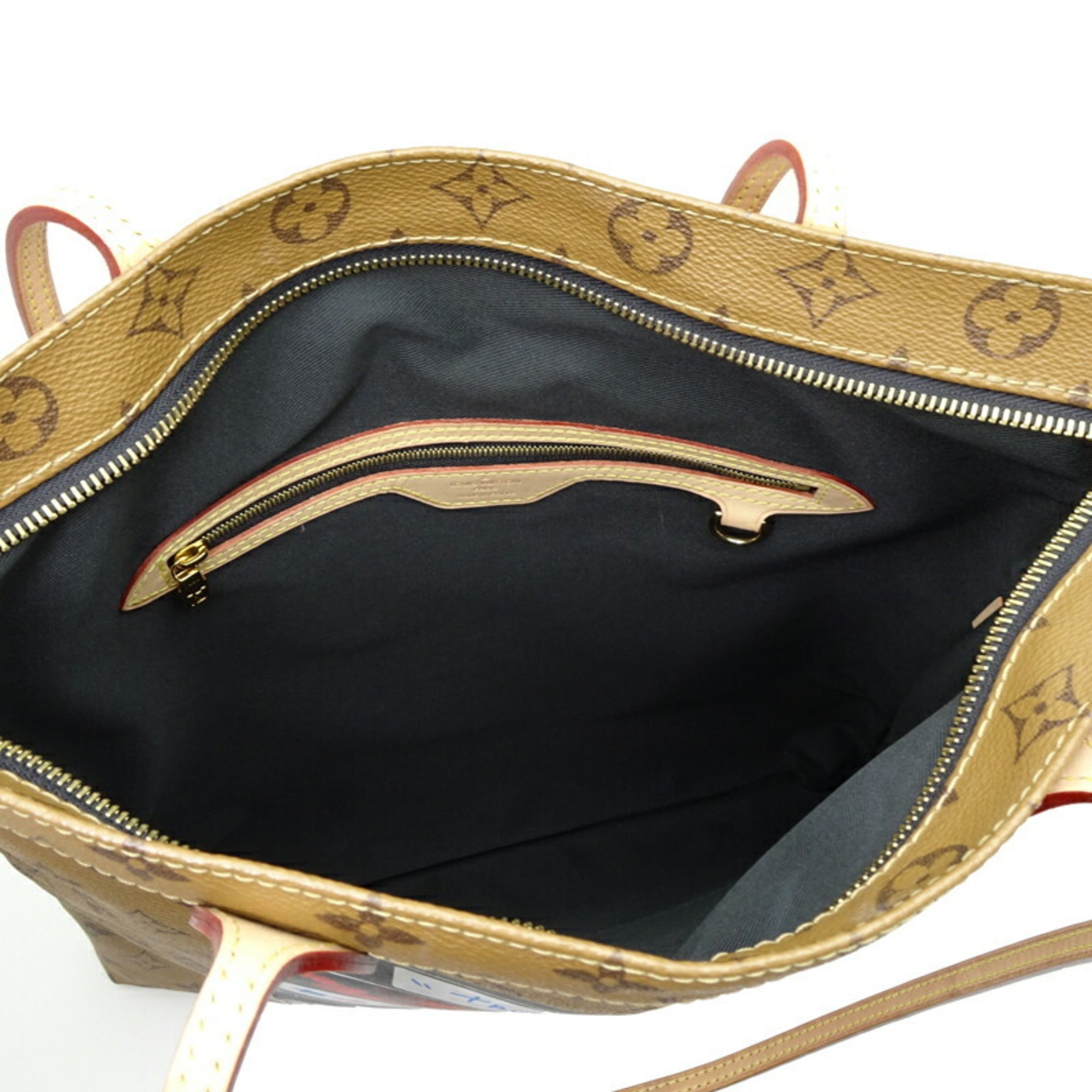 Louis Vuitton Brown Monogram Reverse Pouch Tote Bag