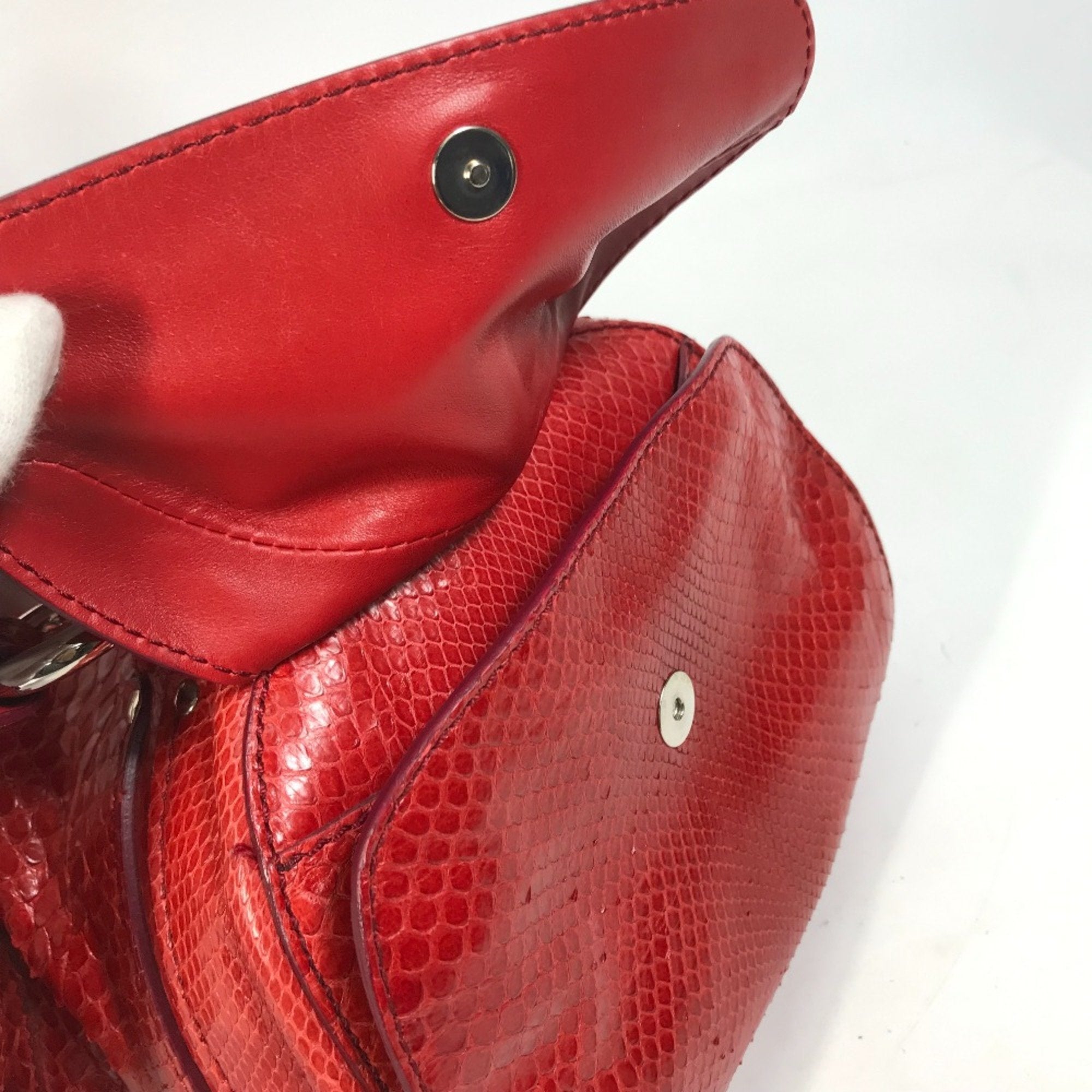 Celine Red Other Boston Bag