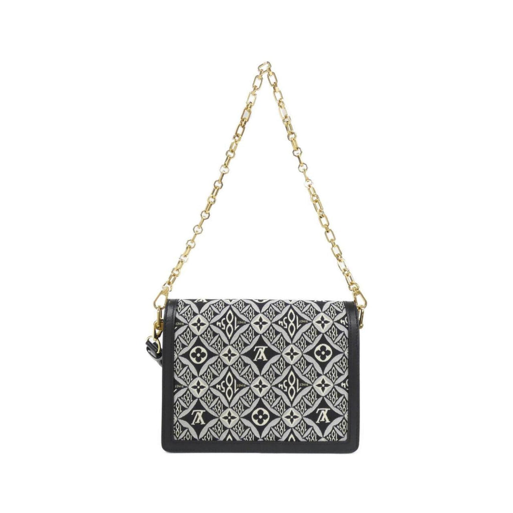 Louis Vuitton Gray Jacquard Shoulder Bag