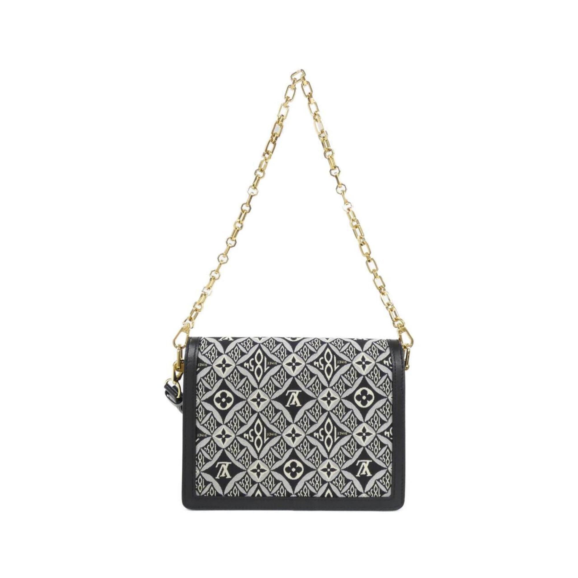 Louis Vuitton Gray Jacquard Shoulder Bag