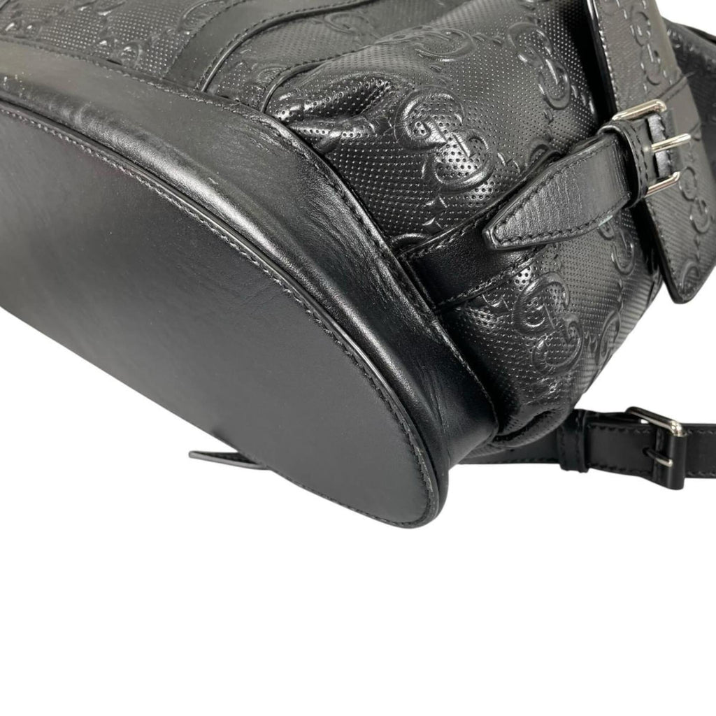 Gucci Black Leather Backpack (Pre-Owned)