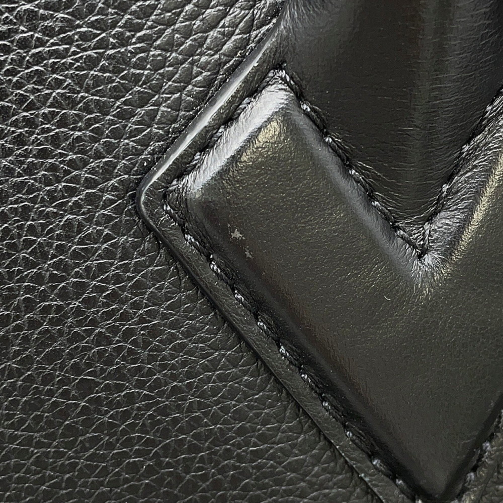 Louis Vuitton Noir Monogram Leather Handbag