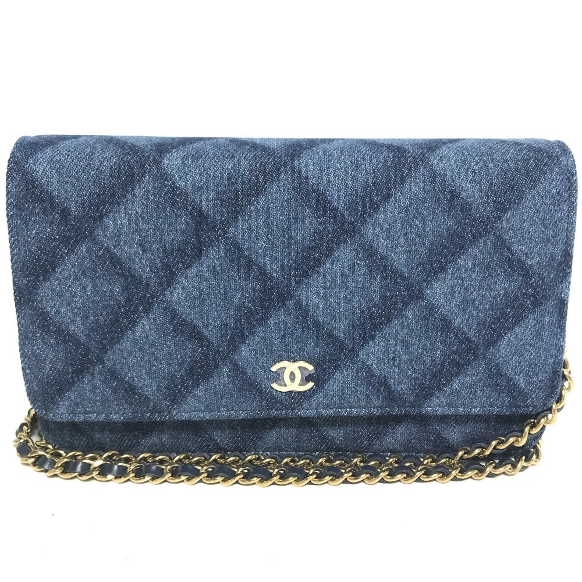 Chanel Blue Denim Shoulder Bag