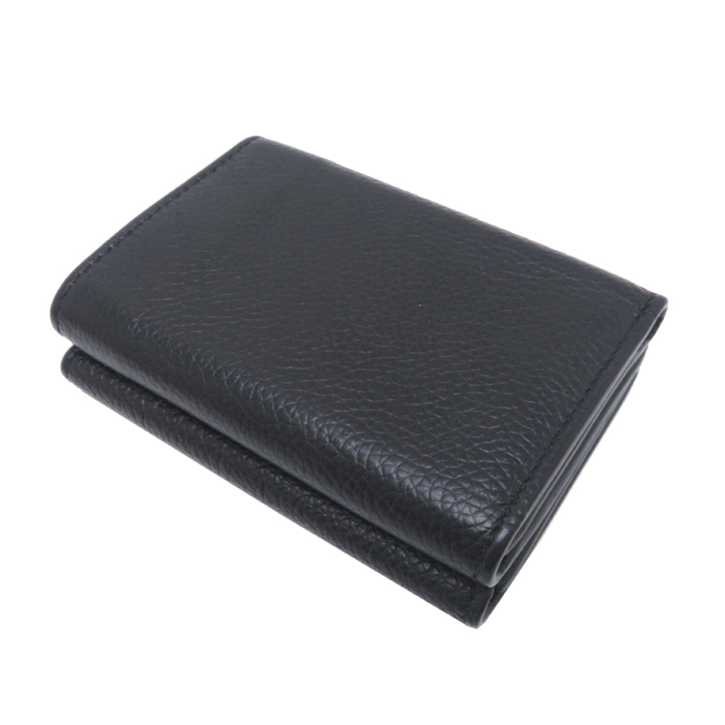 Balenciaga Black Leather Wallet (Tri-Fold)