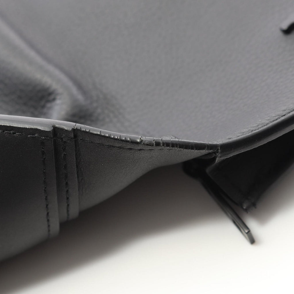 Louis Vuitton Black Leather Long Wallet