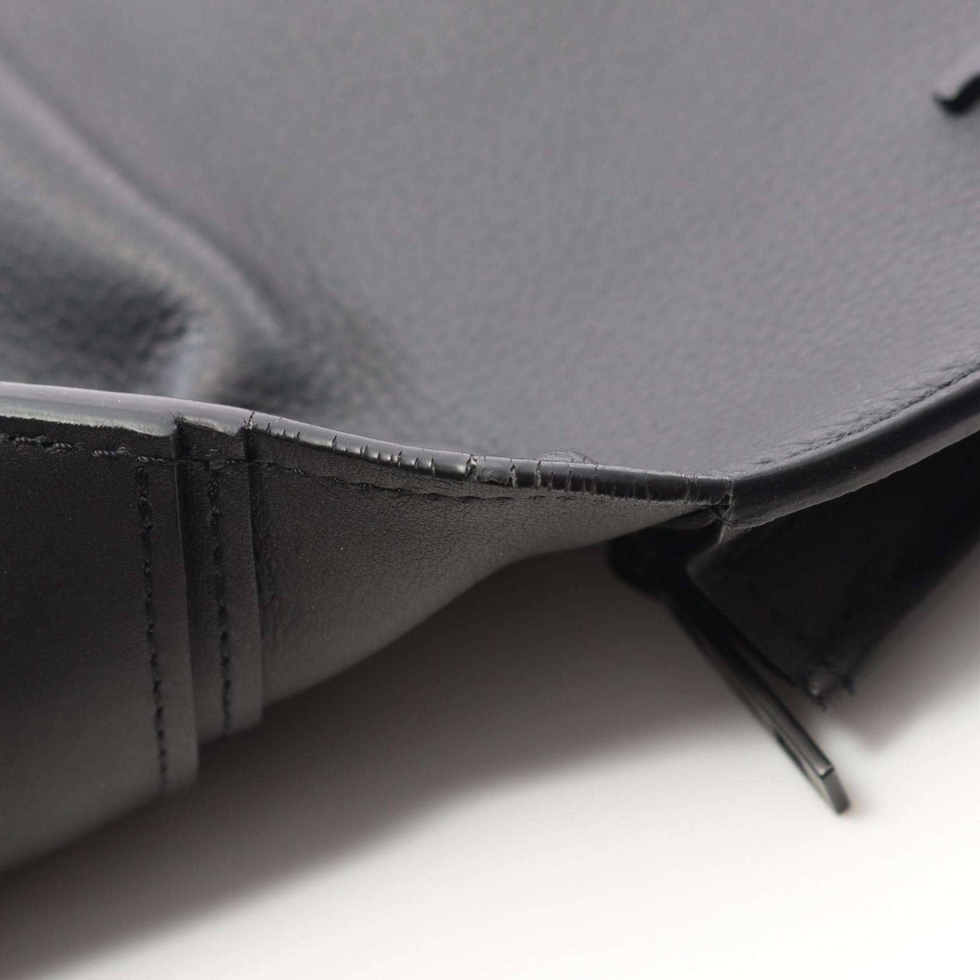 Louis Vuitton Black Leather Long Wallet