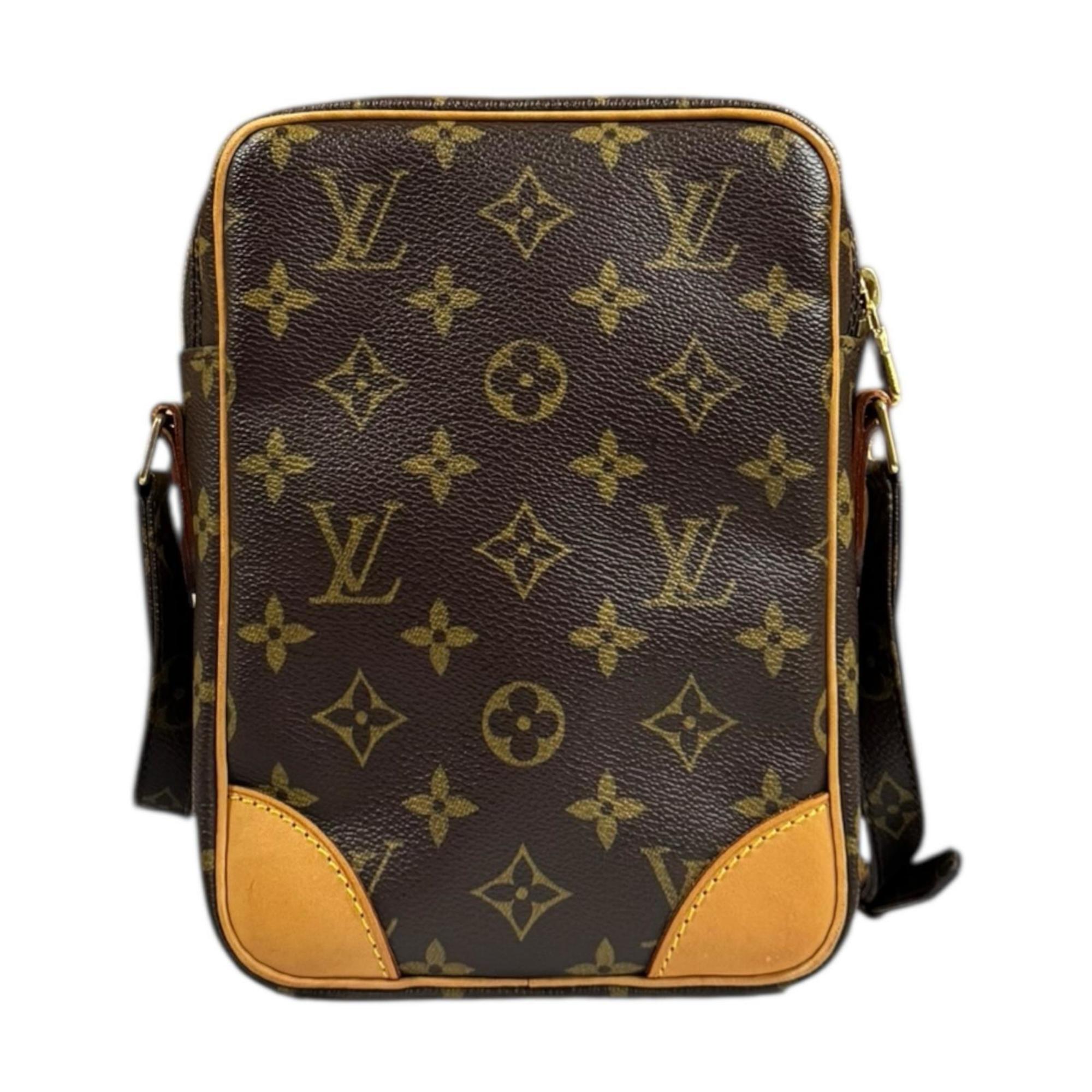 Louis Vuitton Brown Monogram Canvas Shoulder Bag