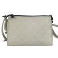 Louis Vuitton Monogram Empreinte White Leather Clutch Bag Pochette Shoulder Bag