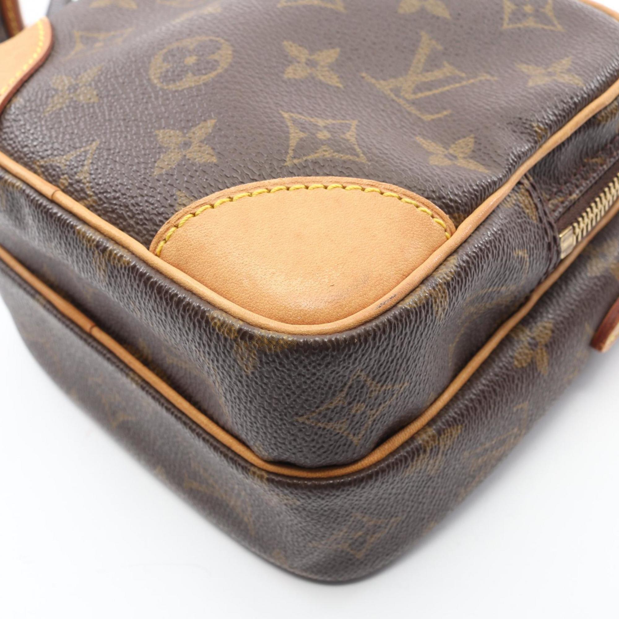 Louis Vuitton Brown Monogram Coated Canvas Leather Handbag Shoulder Bag