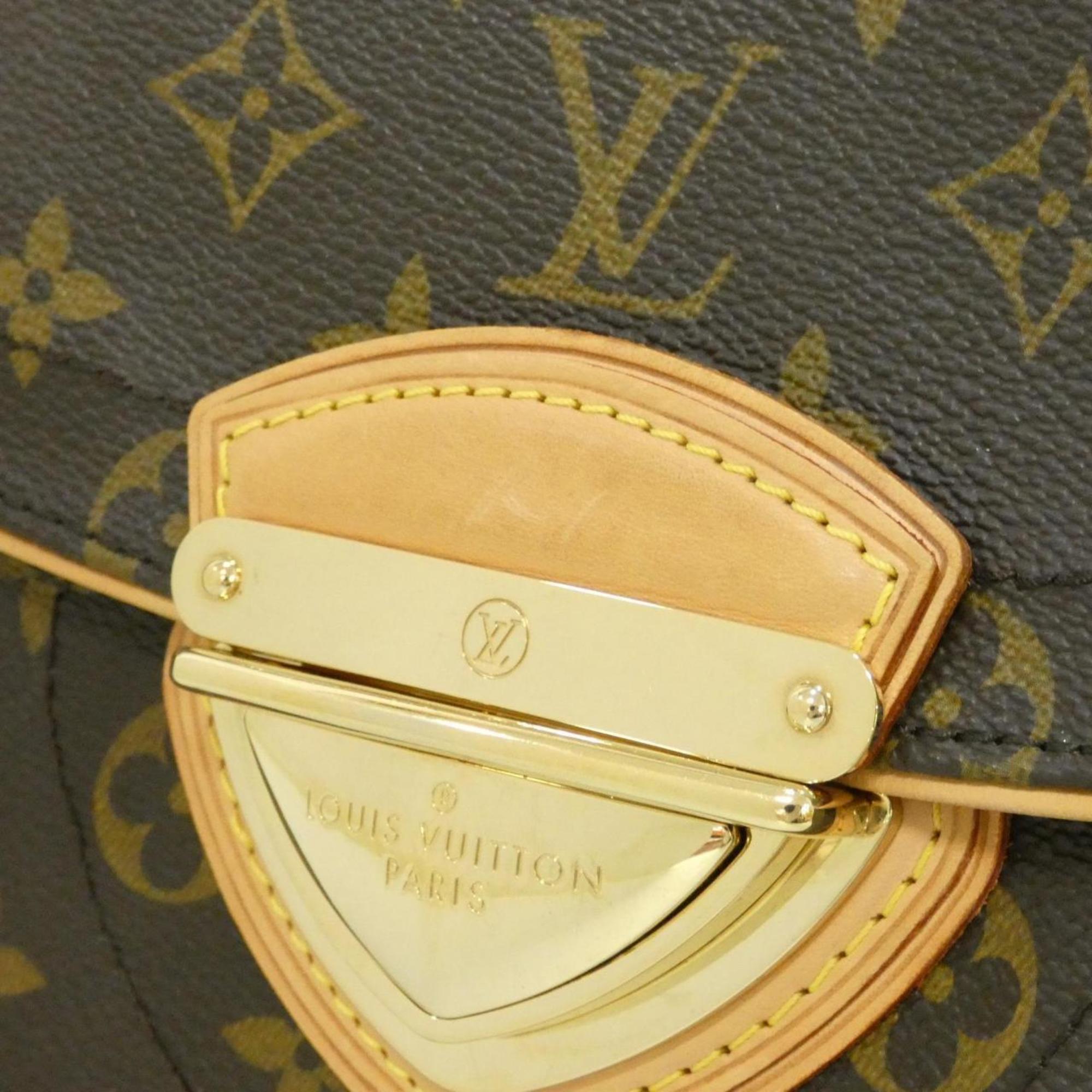 Louis Vuitton Brown Coated Canvas Shoulder Bag