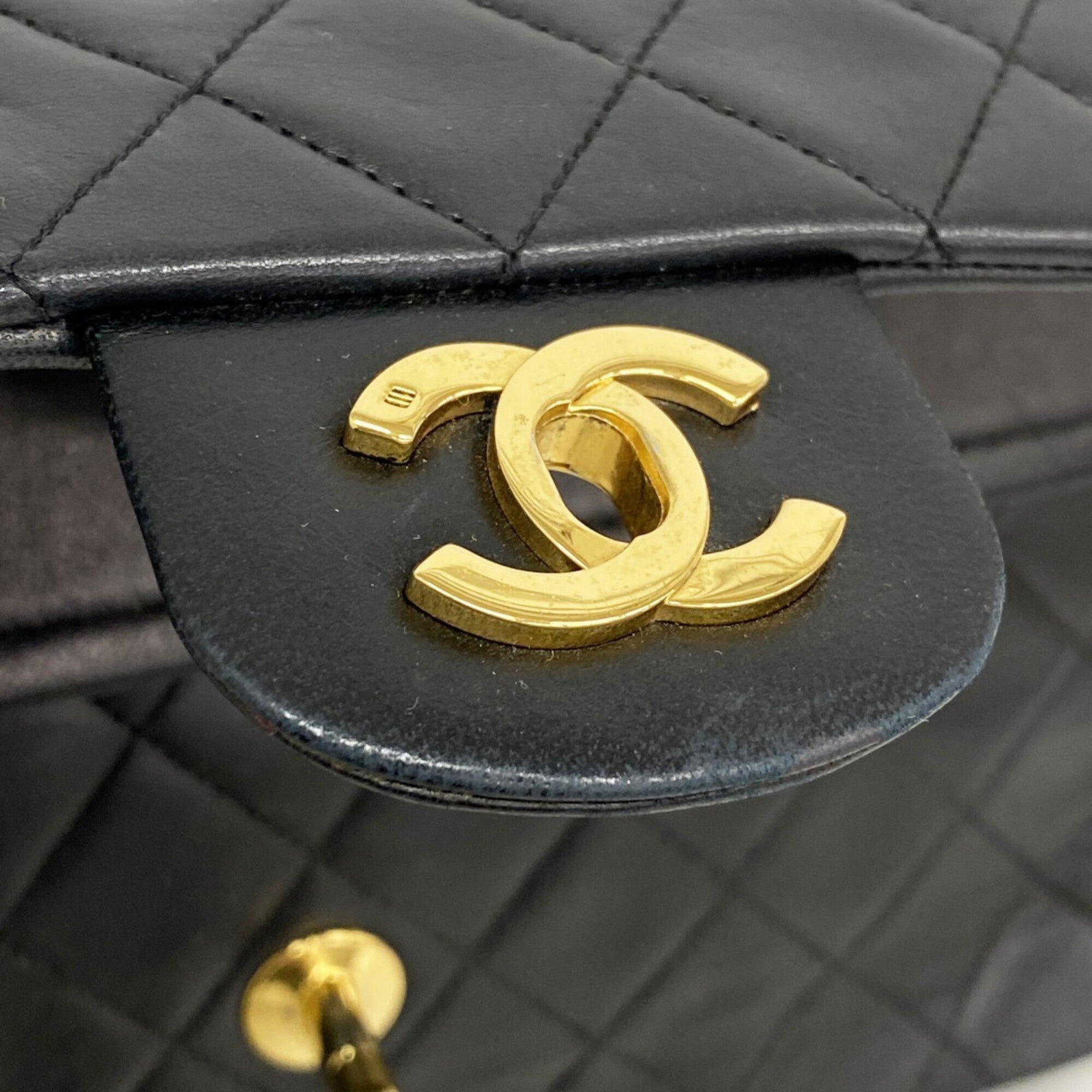 Chanel Black Leather Shoulder Bag
