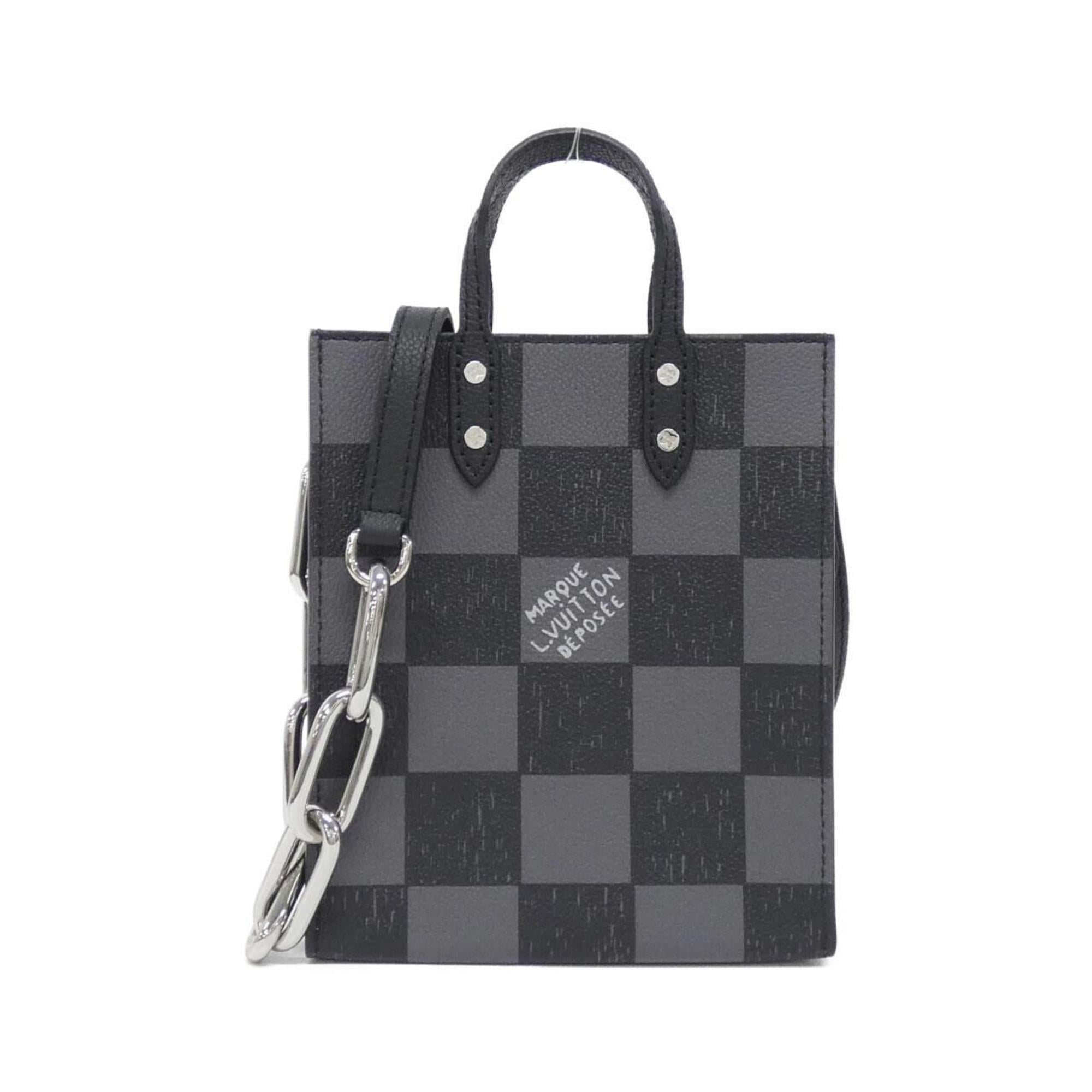 Louis Vuitton Black Leather Shoulder Bag