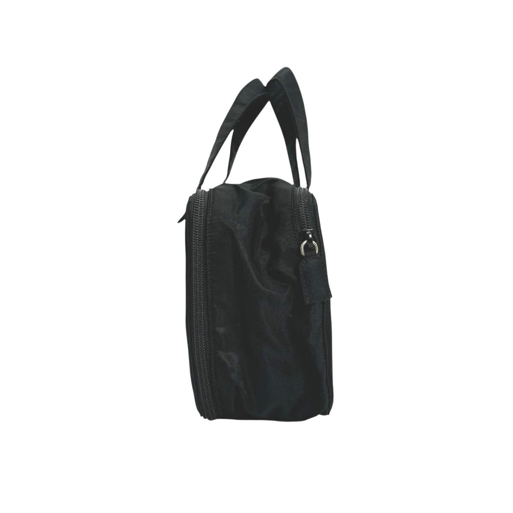 Prada Black Brown Nylon Handbag