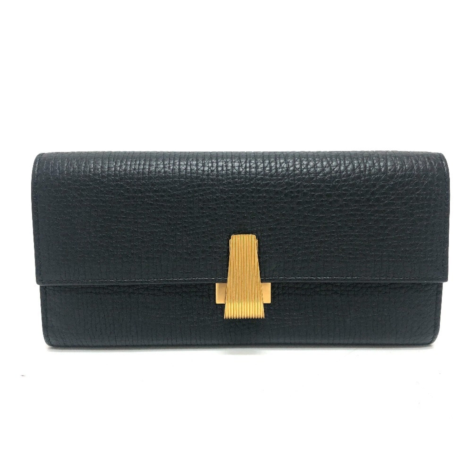 Bottega Veneta Black Leather Long Wallet (Bi-Fold)
