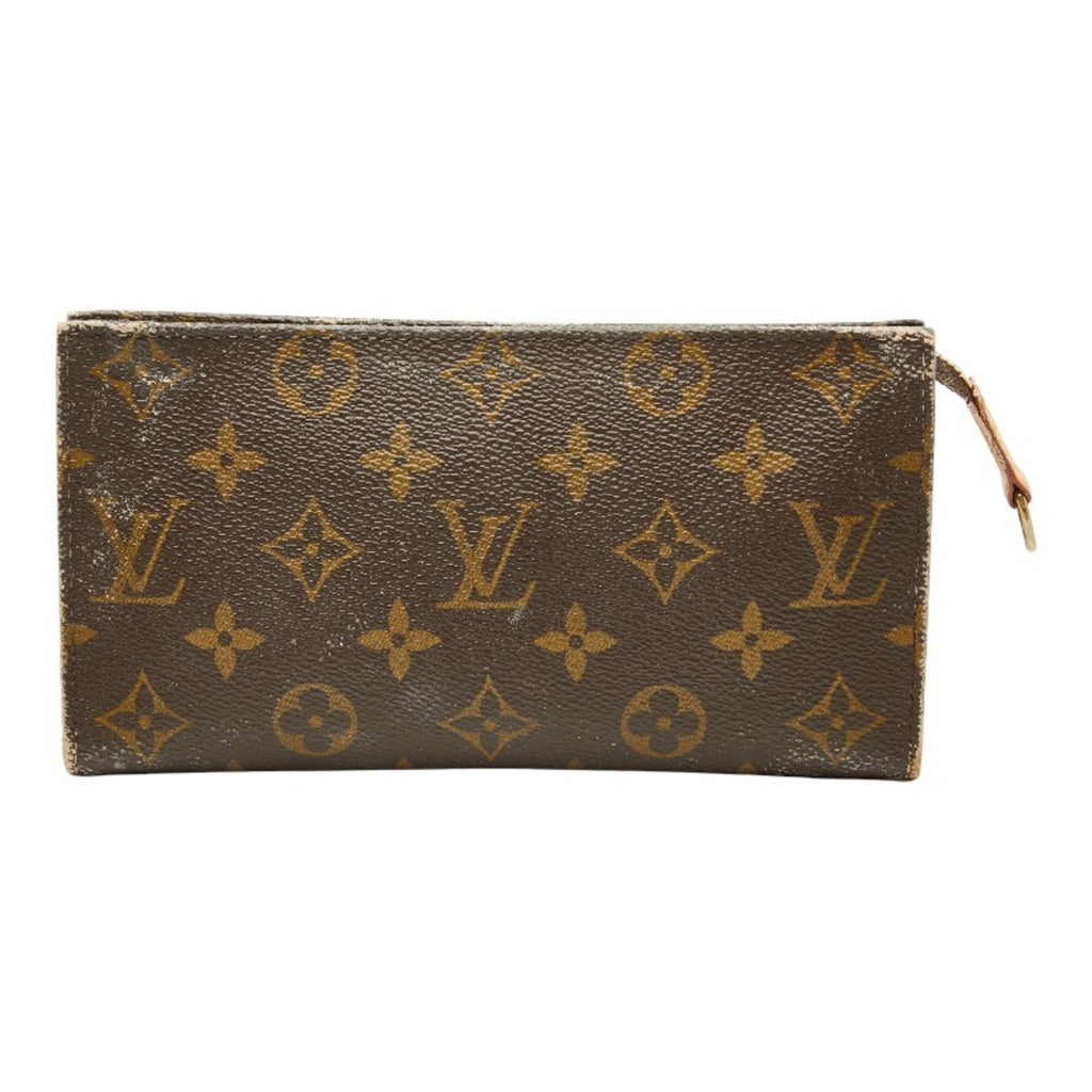 Louis Vuitton Brown Pvc Leather Shoulder Bag Tote Bag