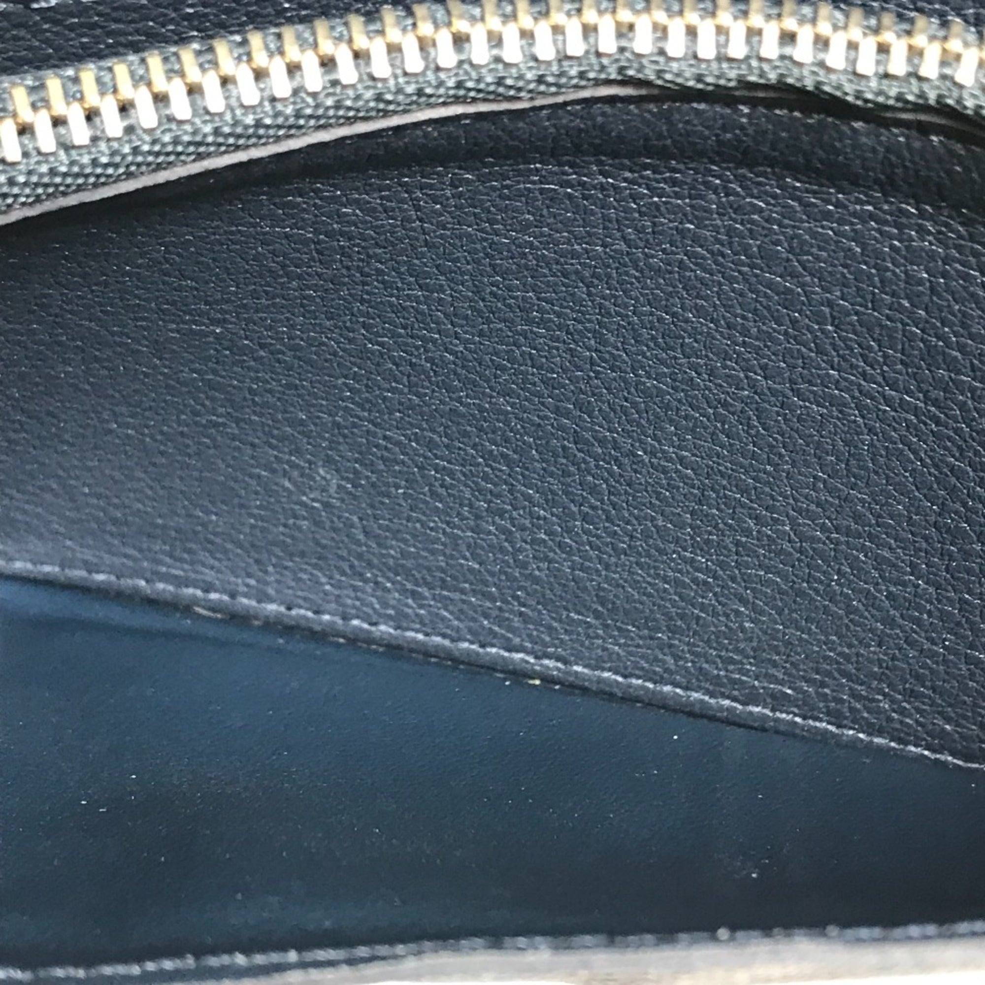 Louis Vuitton Navy Leather Long Wallet