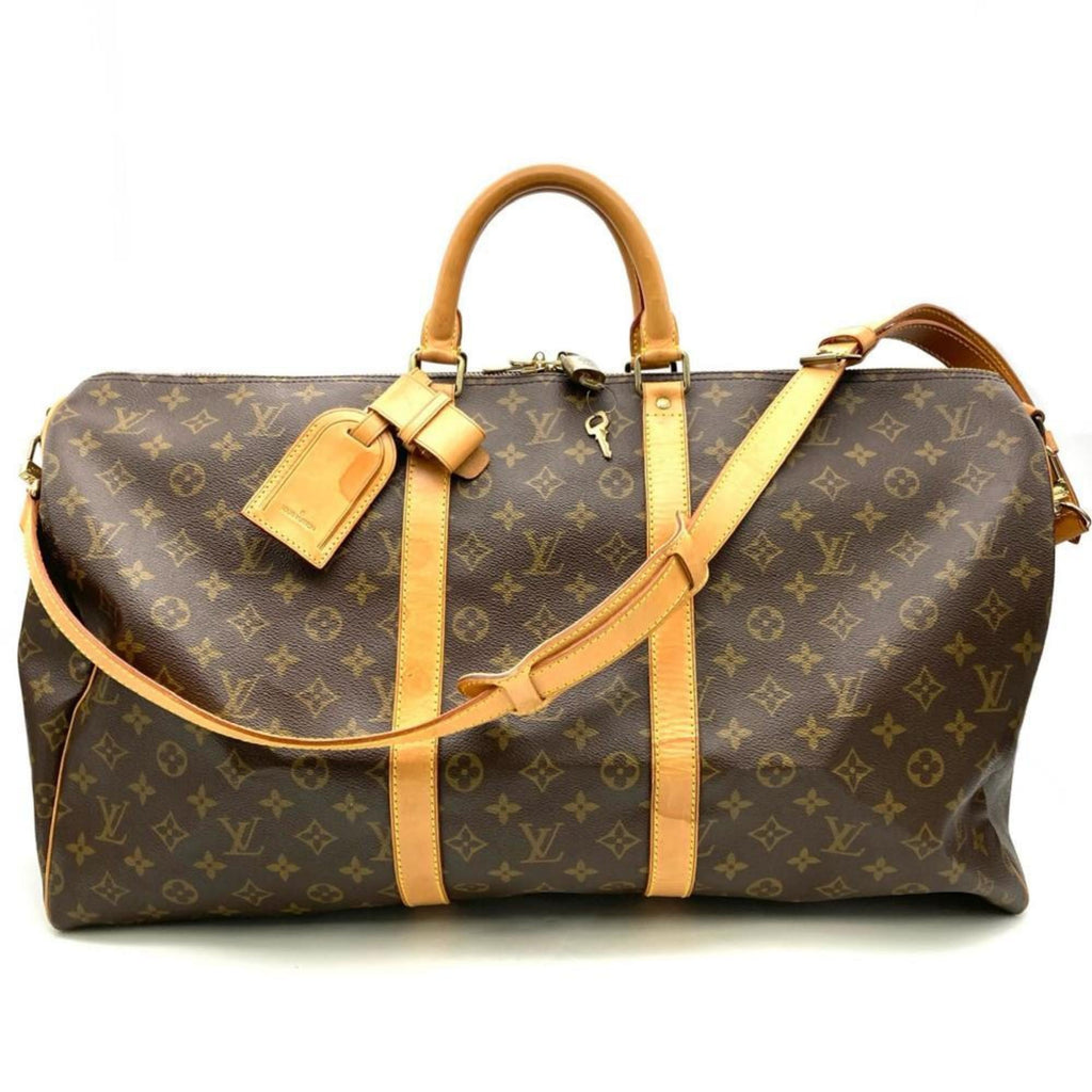 Louis Vuitton Monogram Brown Monogram Leather Boston Bag