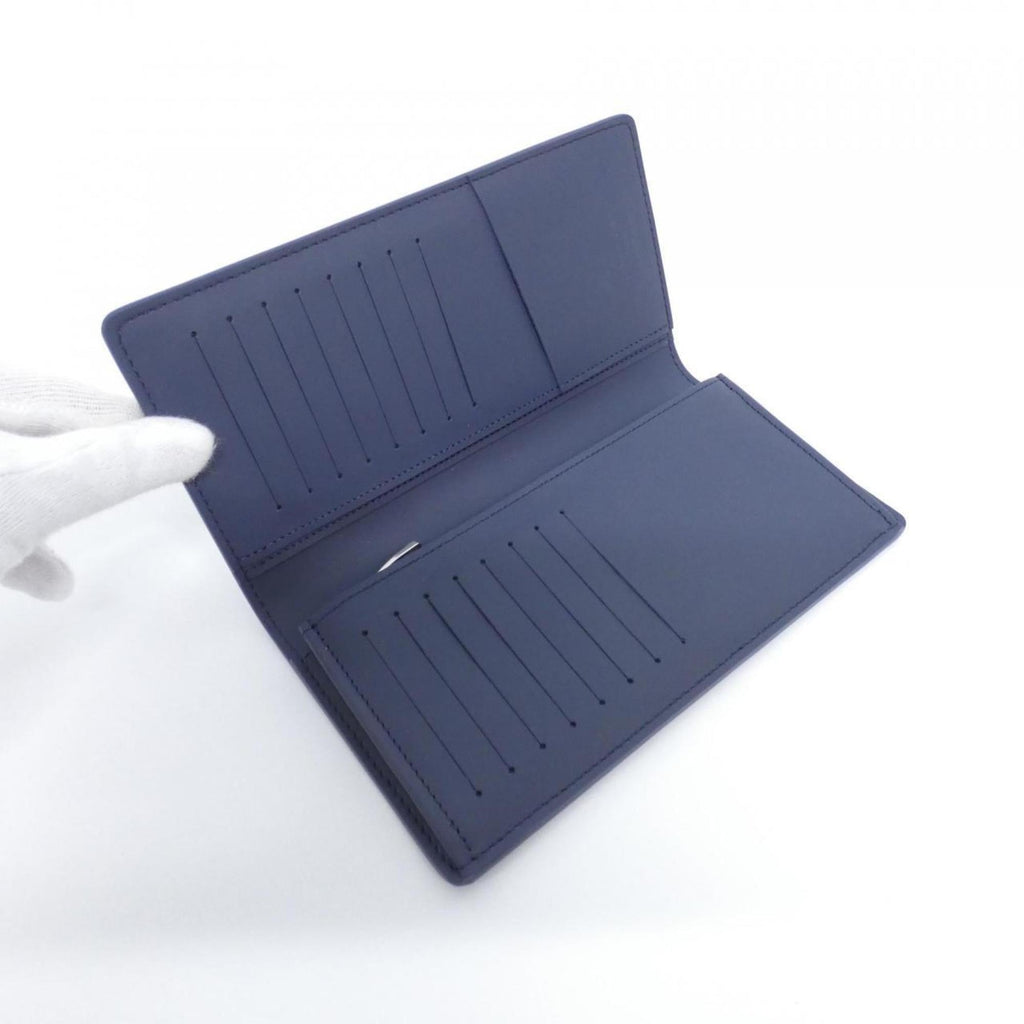 Louis Vuitton Navy Leather Long Wallet