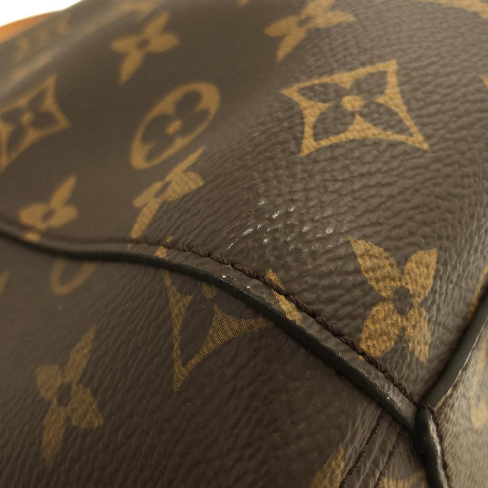 Louis Vuitton Brown Coated Canvas Handbag