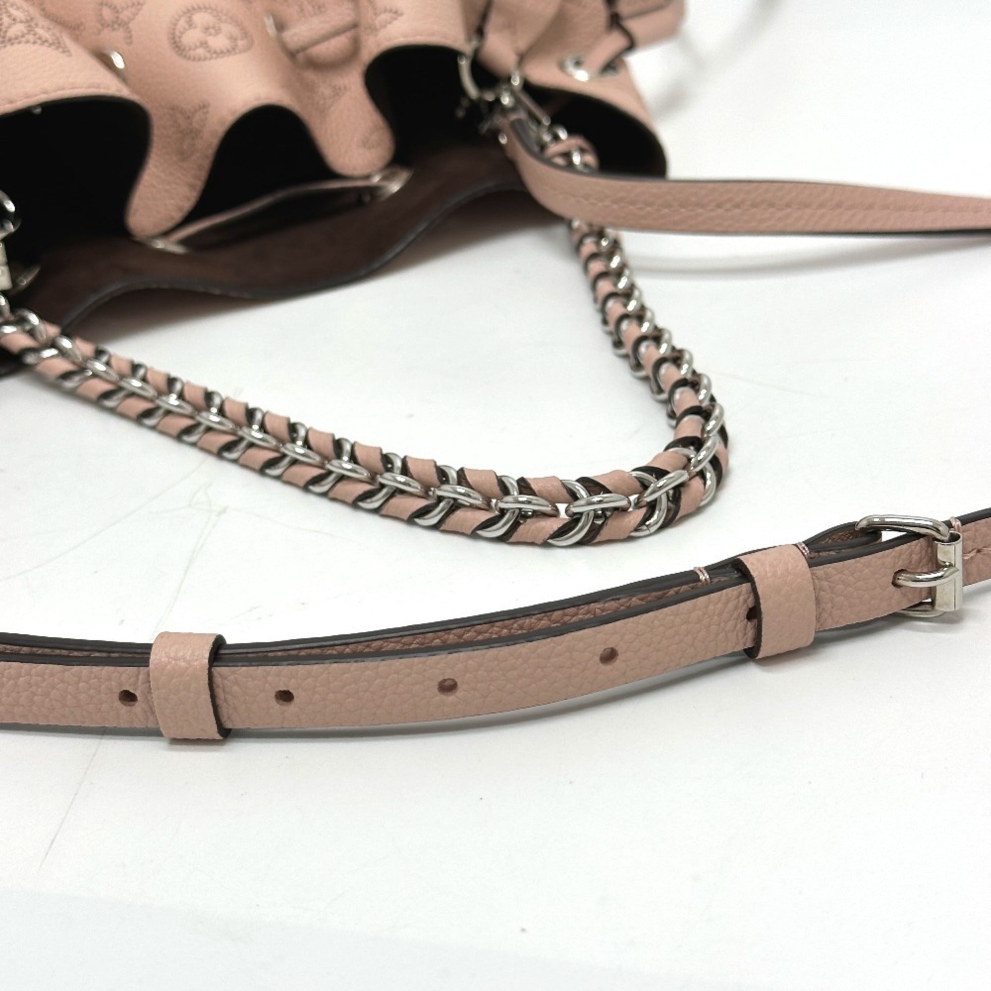 Louis Vuitton Mahina Magnolia Pink Mahina Leather Shoulder Bag