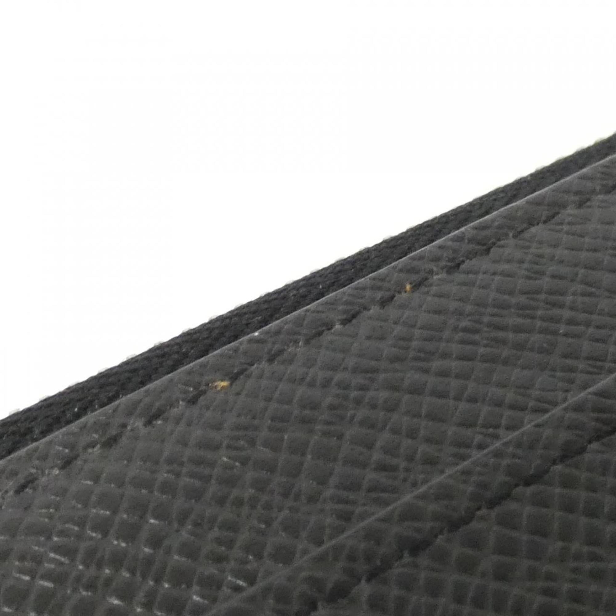 Louis Vuitton Black Taiga Leather Leather Long Wallet