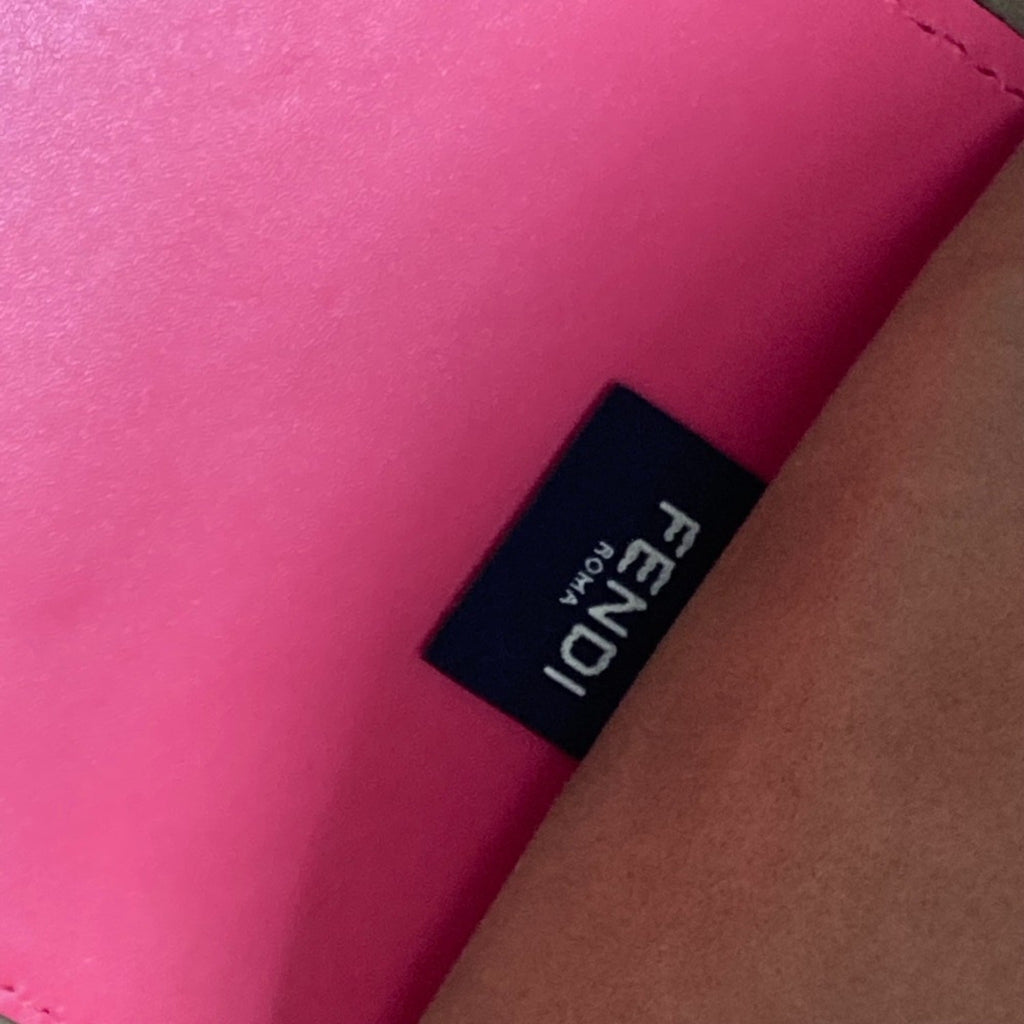 Fendi Pink Leather Tote Bag