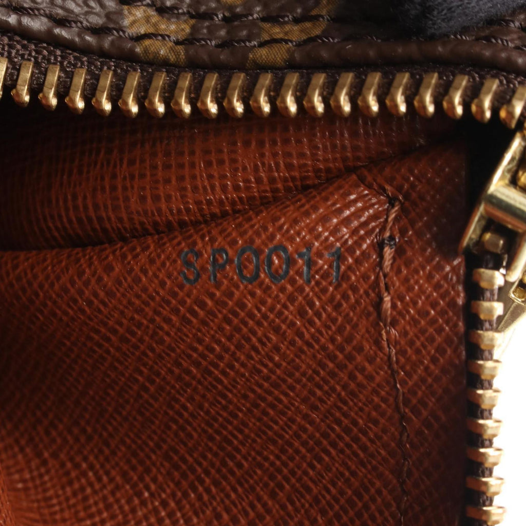 Louis Vuitton Brown Monogram Coated Canvas Leather Handbag