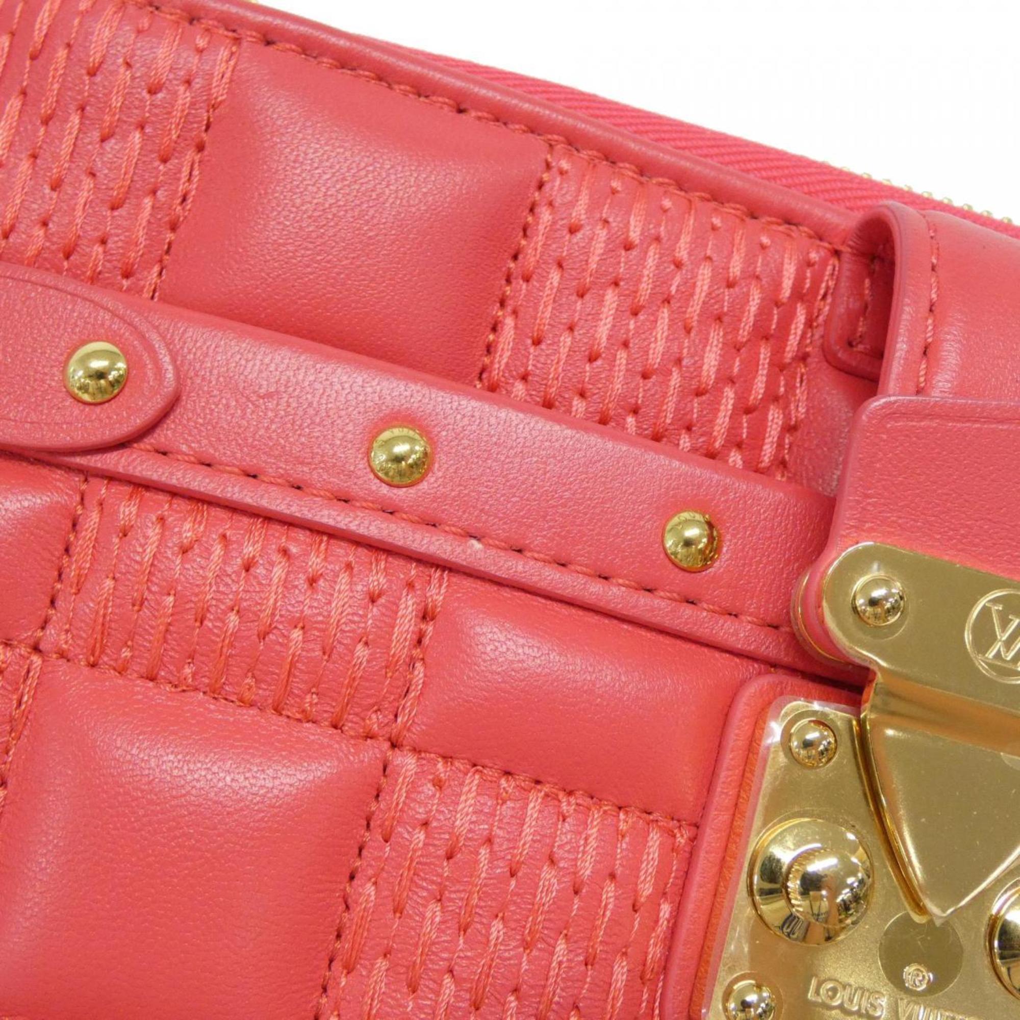 Louis Vuitton Rose Leather Pochette Shoulder Bag