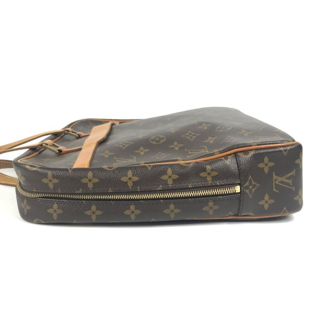 Louis Vuitton Brown Monogram Canvas Handbag Tote Bag