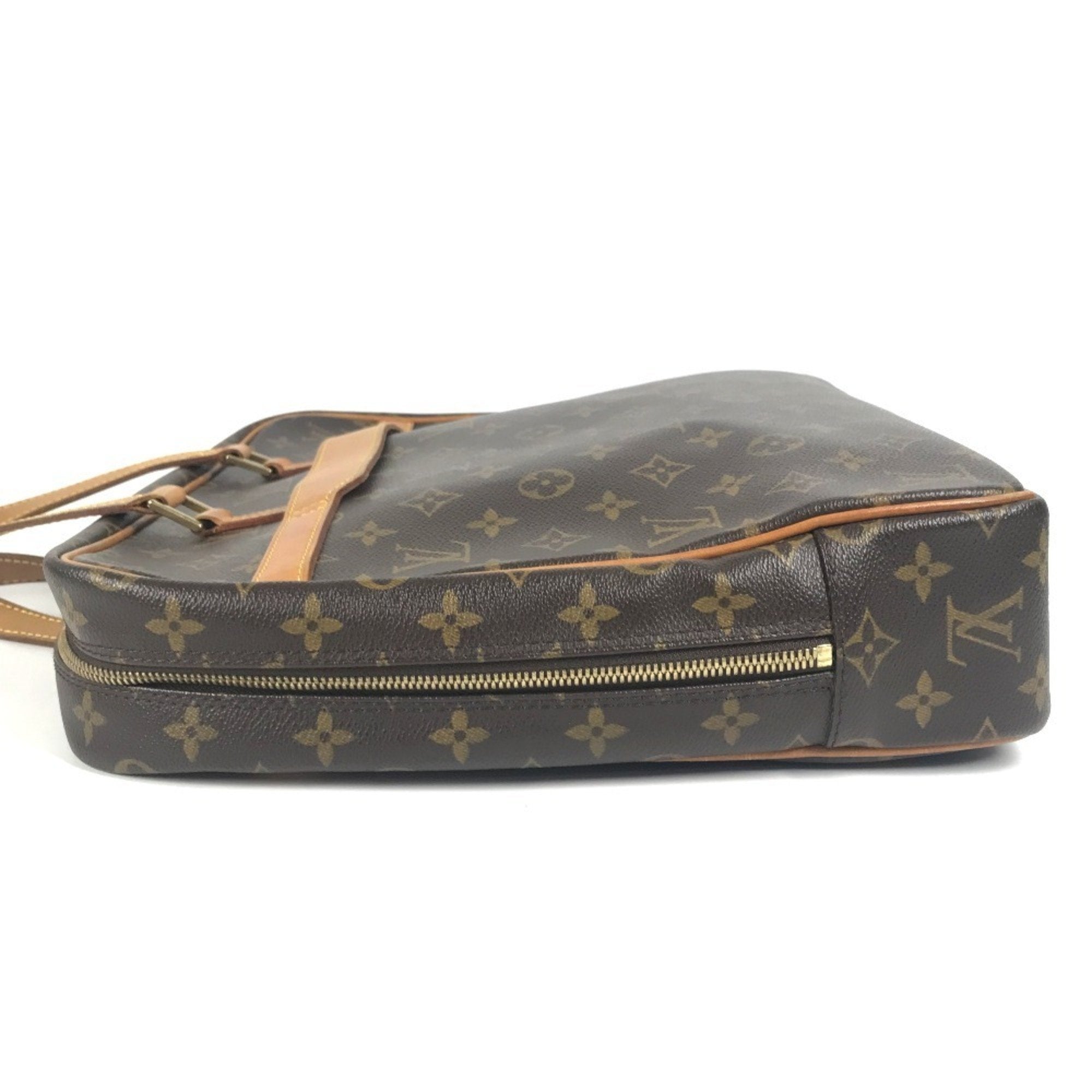 Louis Vuitton Brown Monogram Canvas Handbag Tote Bag