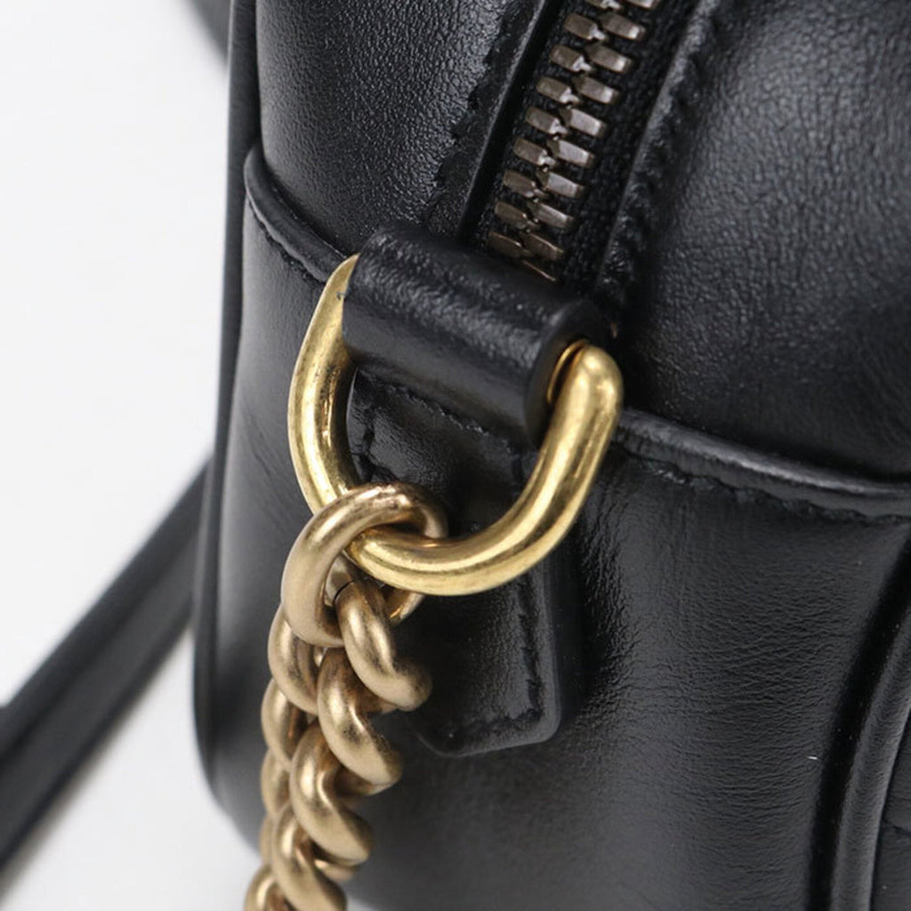 Gucci Black Leather Shoulder Bag (Pre-Owned)