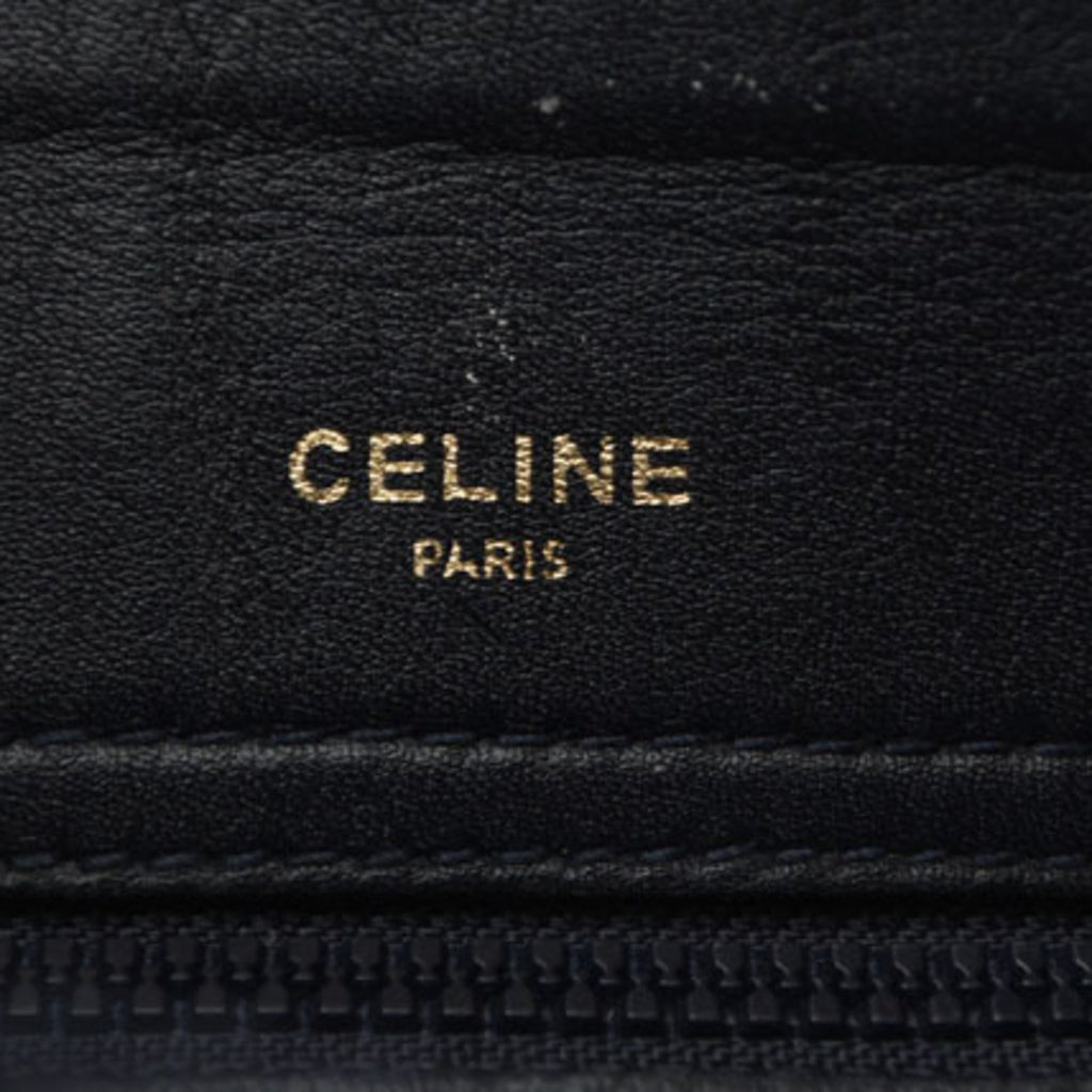 Celine Dark Navy Leather Shoulder Bag