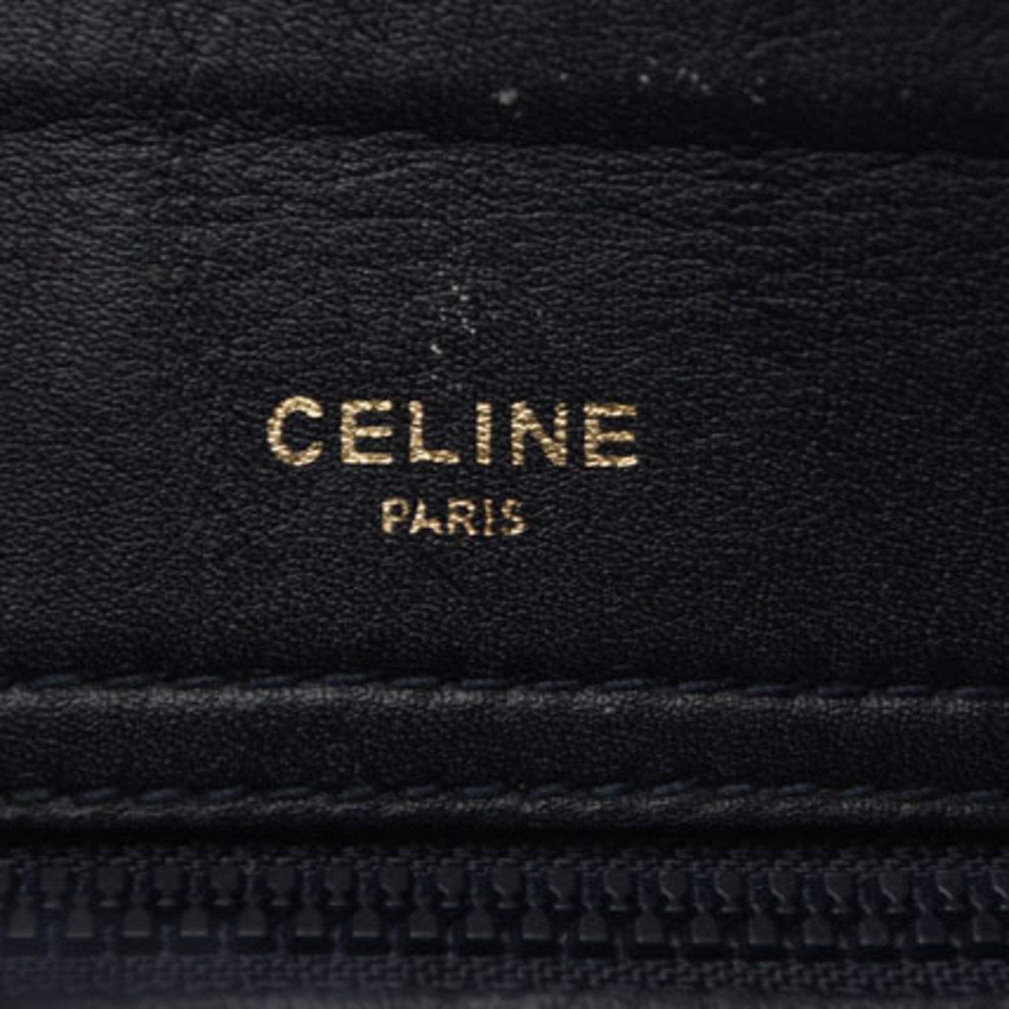 Celine Dark Navy Leather Shoulder Bag