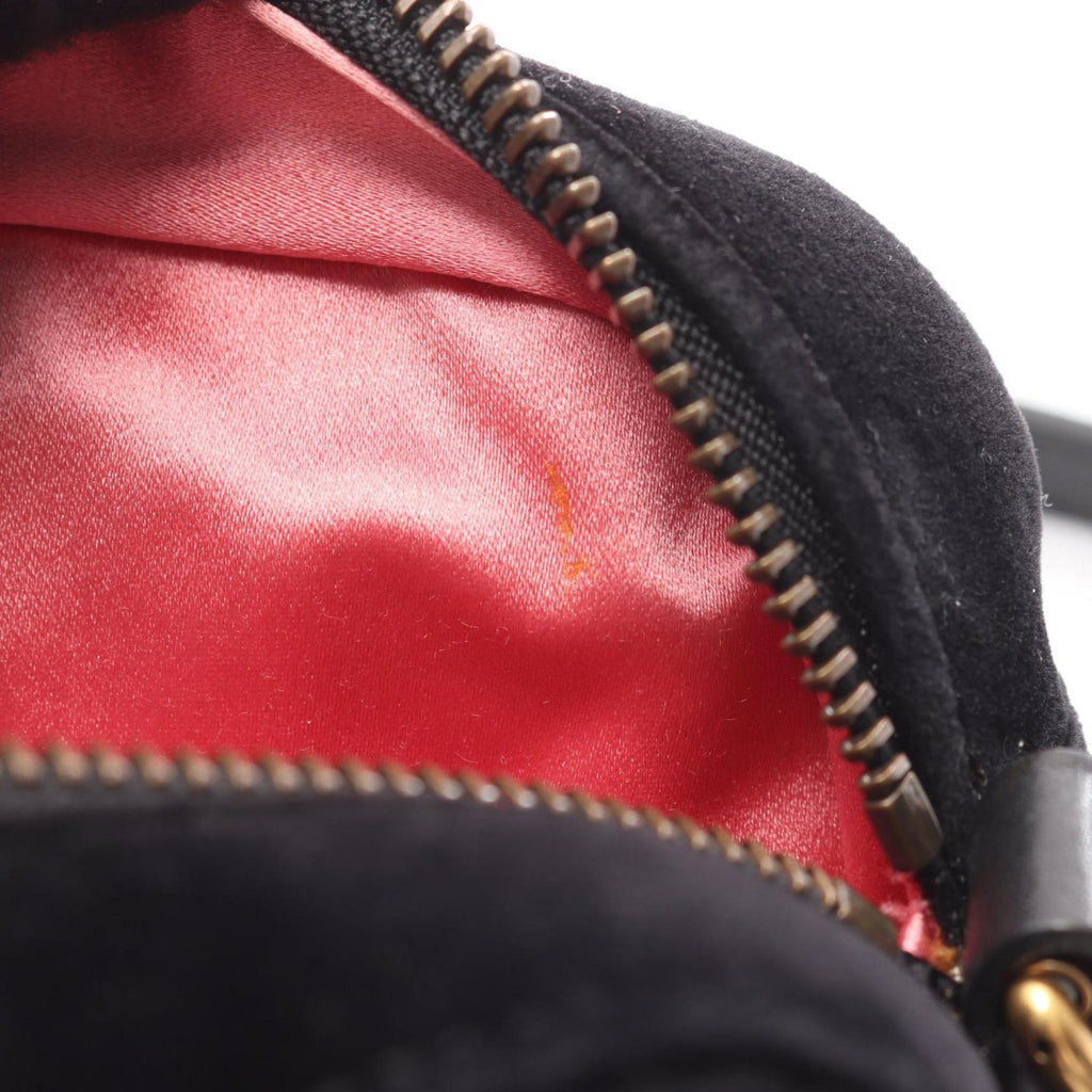 Gucci Black Fabric Leather Shoulder Bag (Pre-Owned)