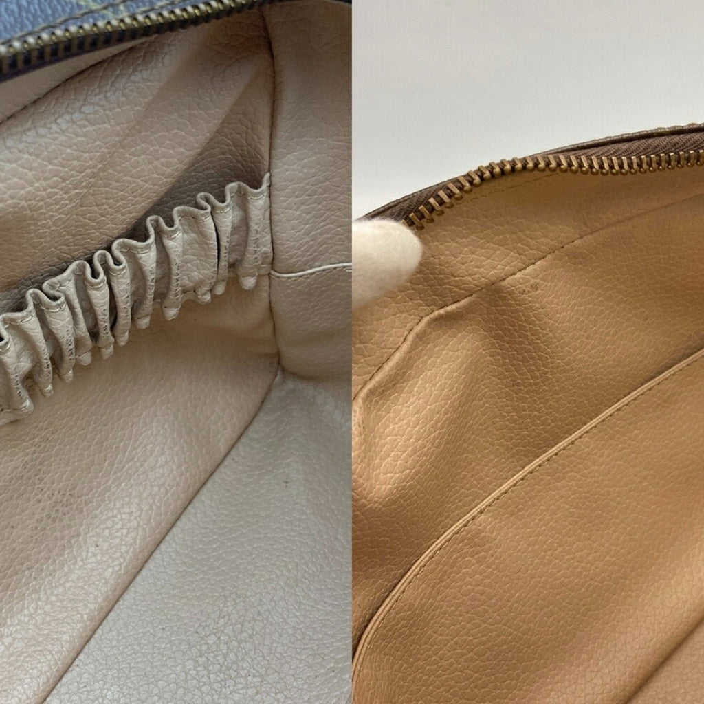 Louis Vuitton Brown Pvc Clutch Bag