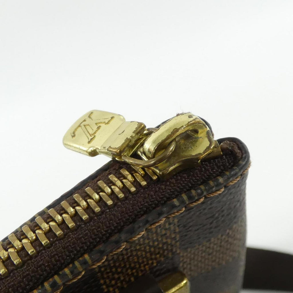 Louis Vuitton Brown Coated Canvas Pochette Shoulder Bag