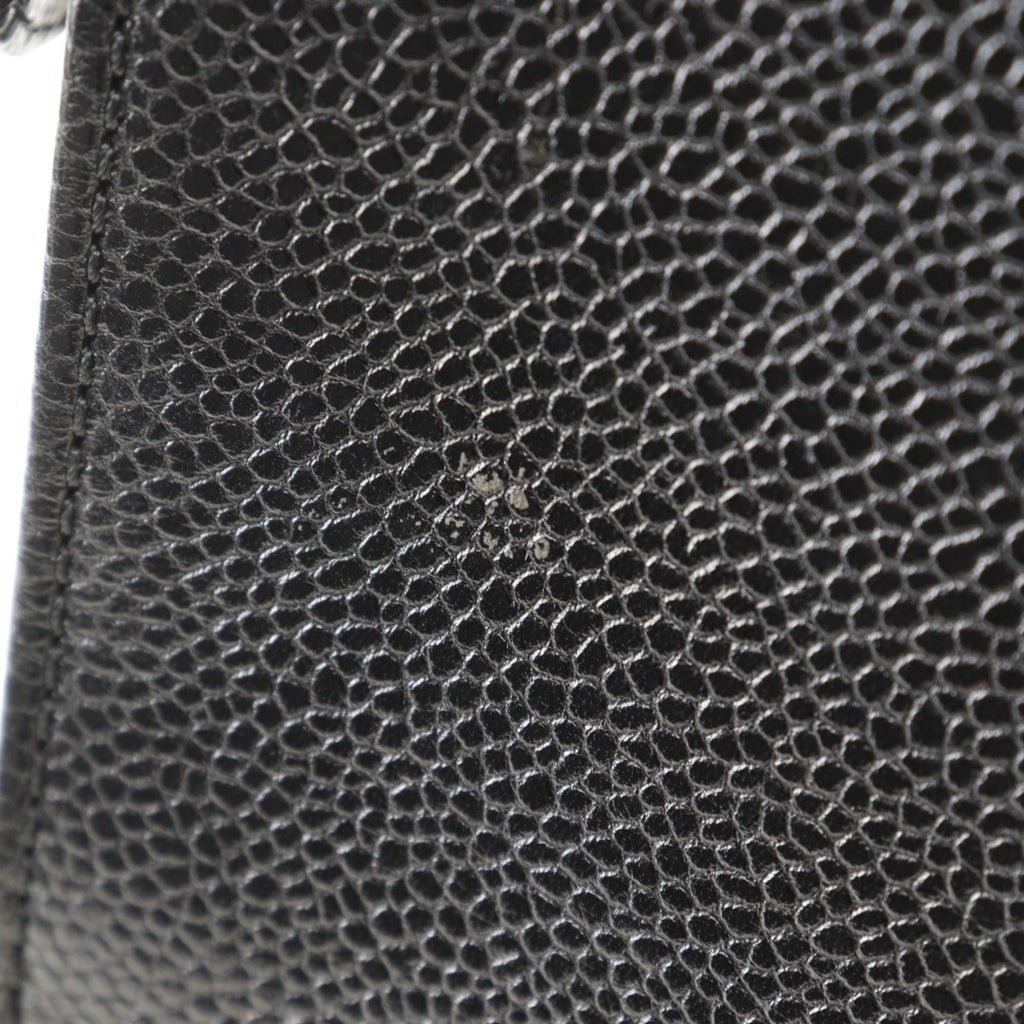 Chanel Black Caviar Leather Handbag
