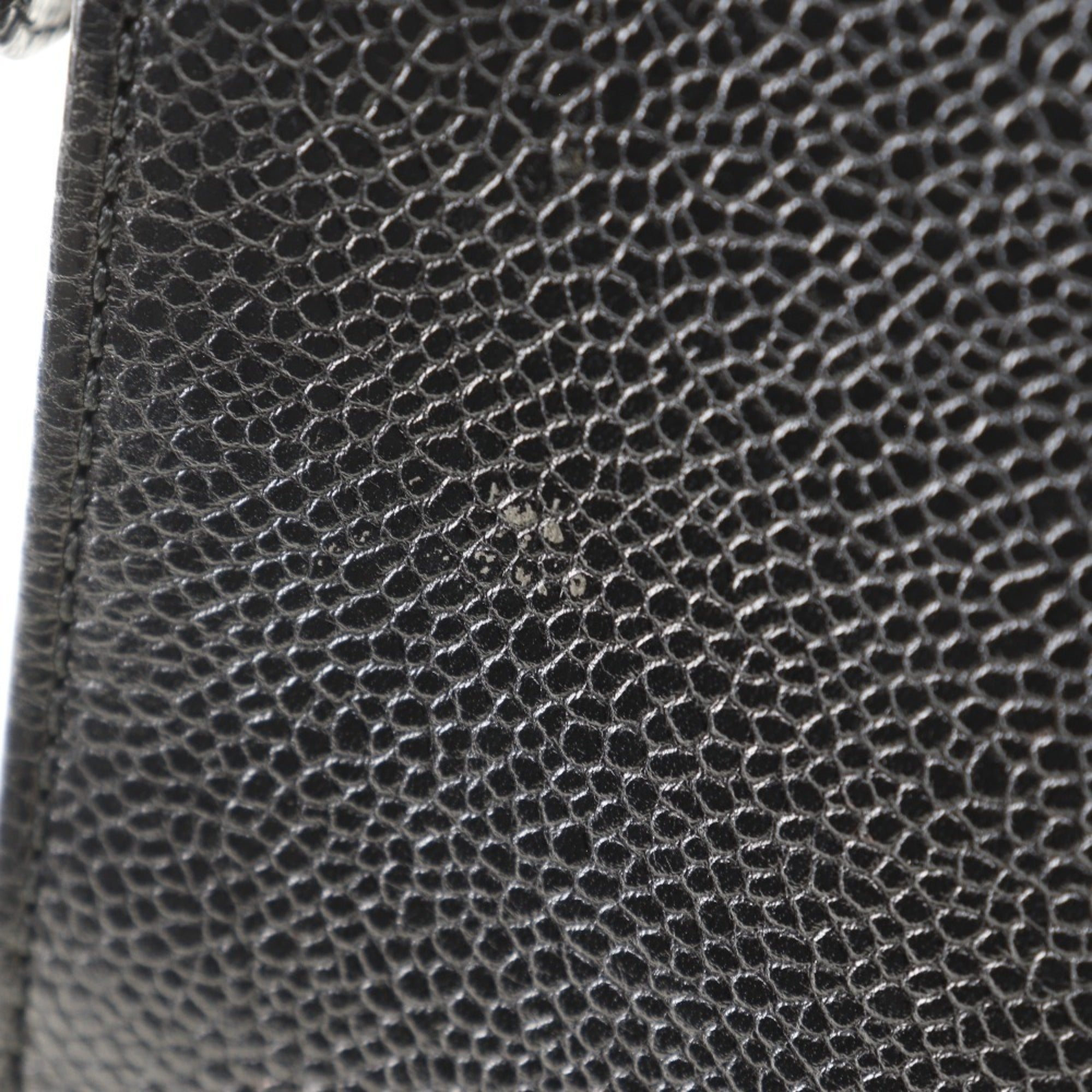 Chanel Black Caviar Leather Handbag