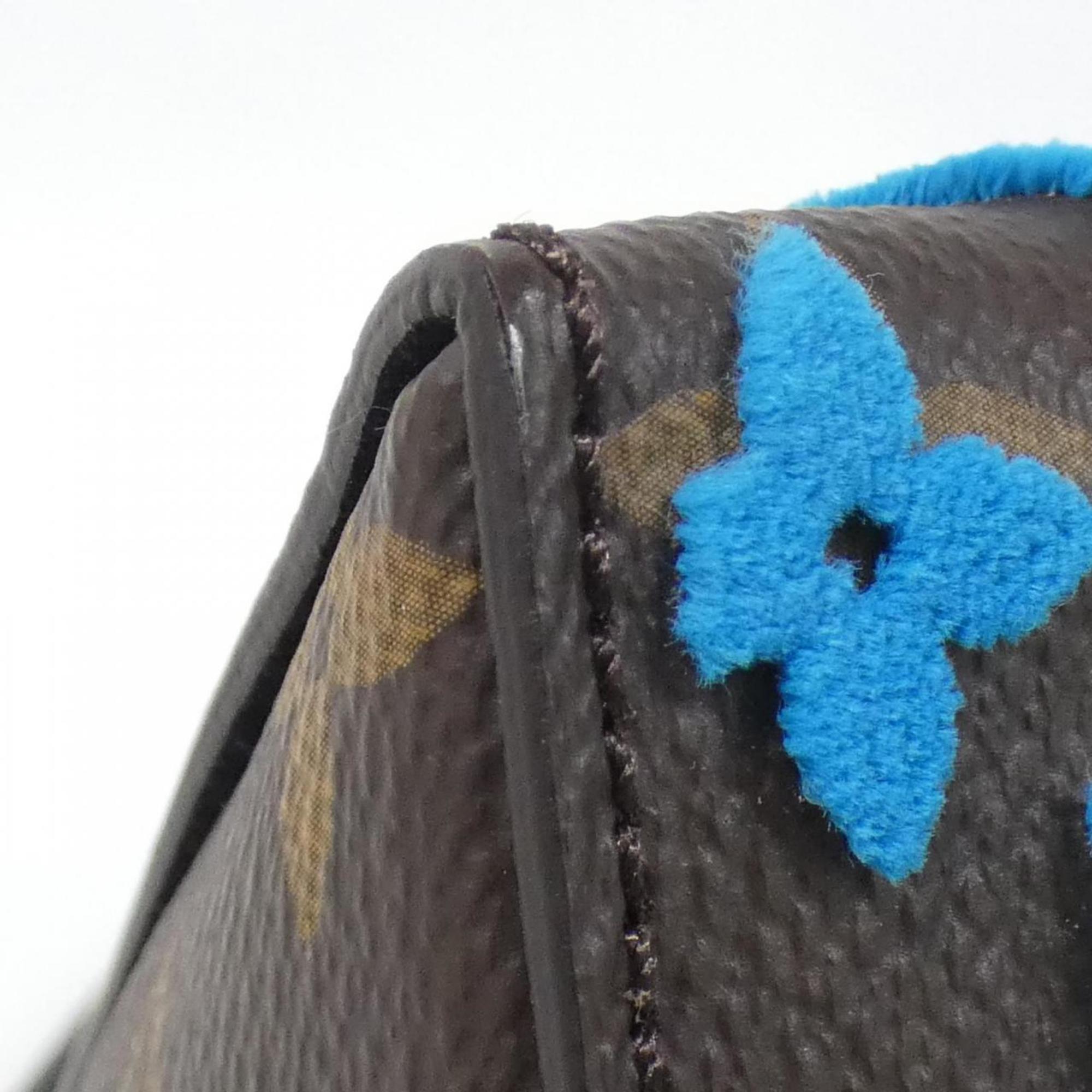 Louis Vuitton Marron Turquoise Coated Canvas Shoulder Bag